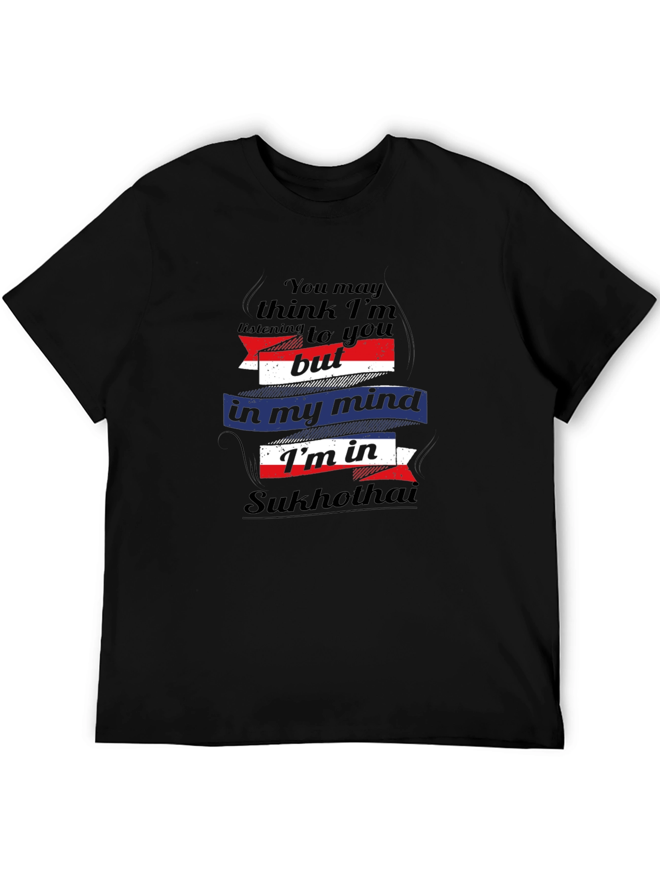 Sukhothai Mind T-Shirt: Funny Travel Tee for Men