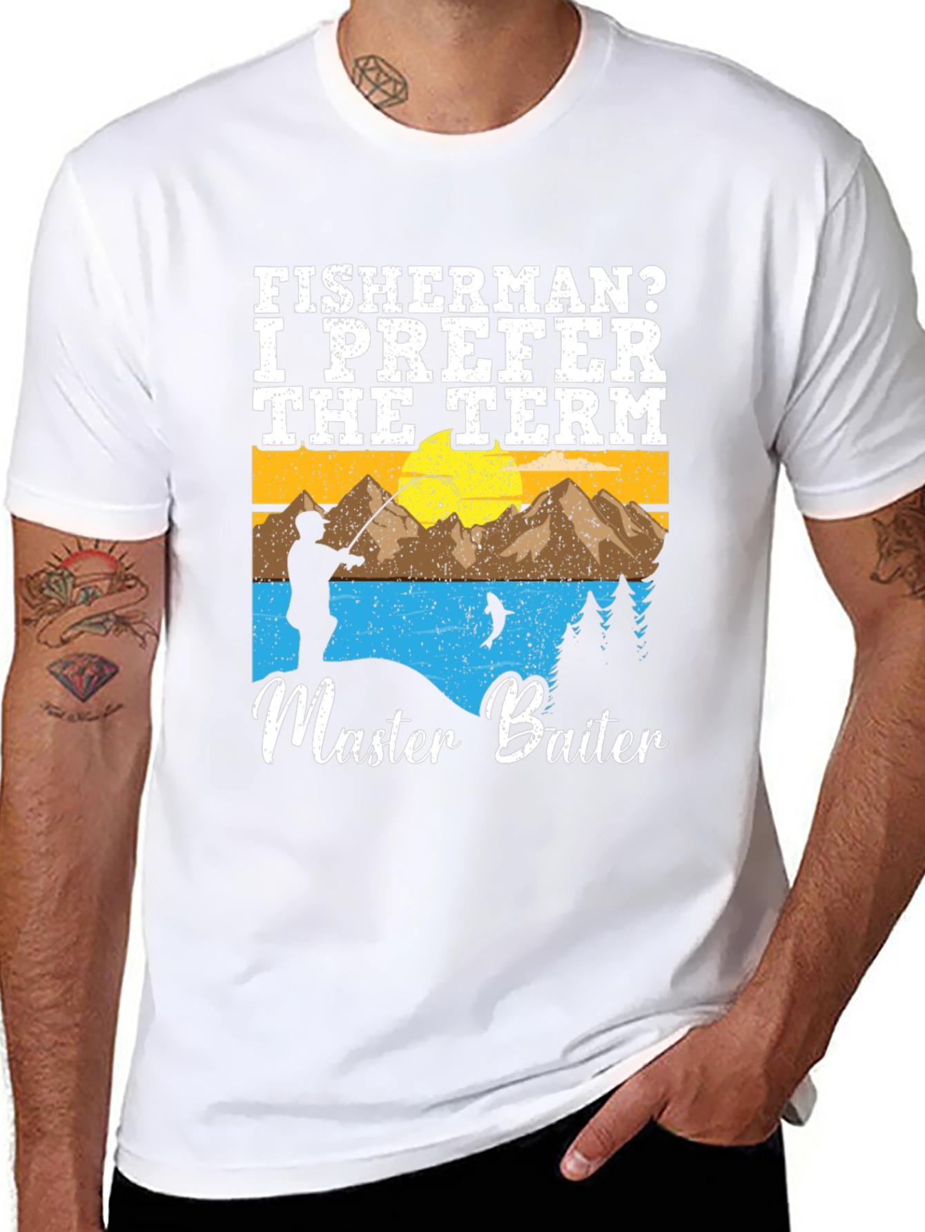 Master Baiter Fishing T-Shirt - Humorous Fisherman Tee