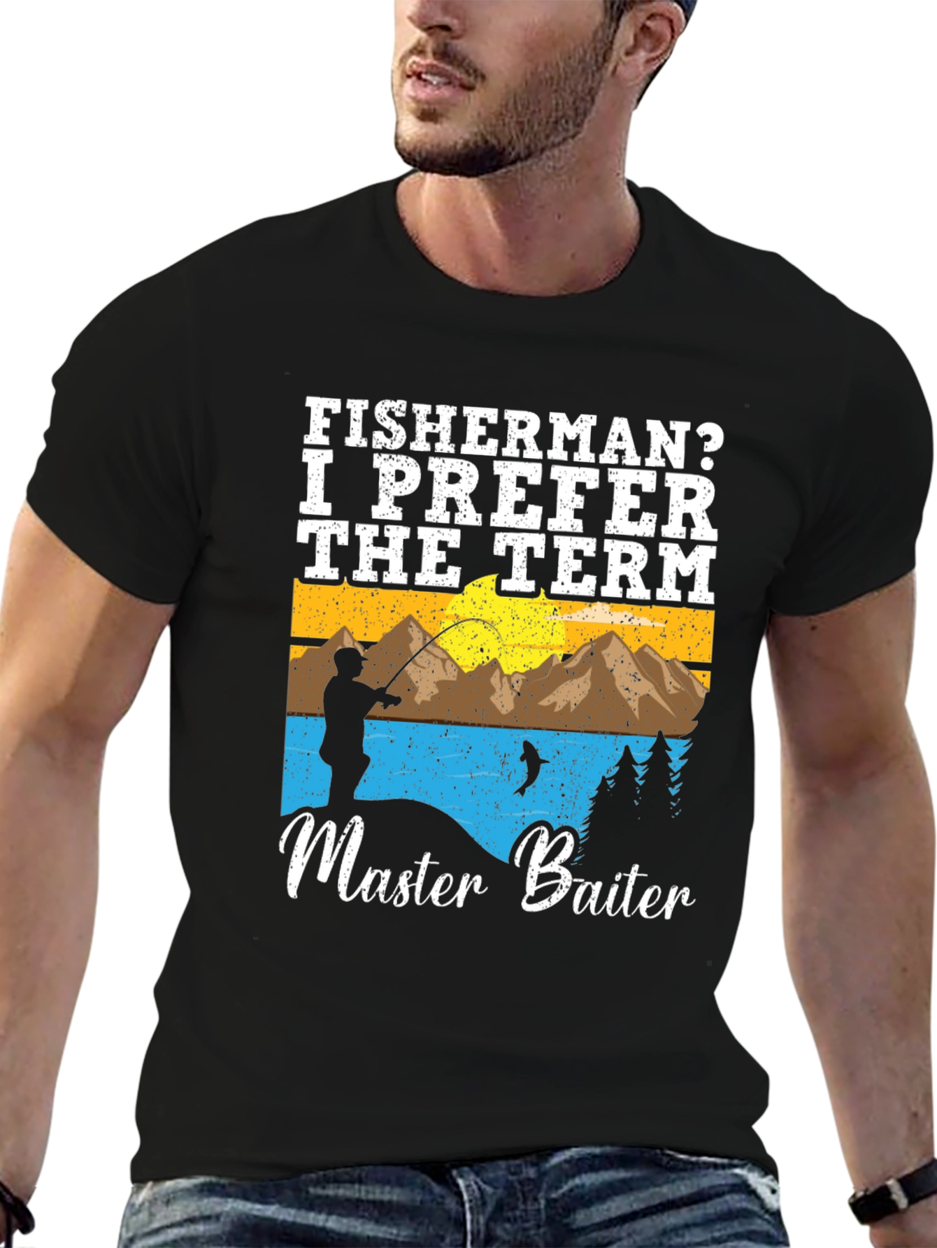 Master Baiter Fishing T-Shirt - Humorous Fisherman Tee