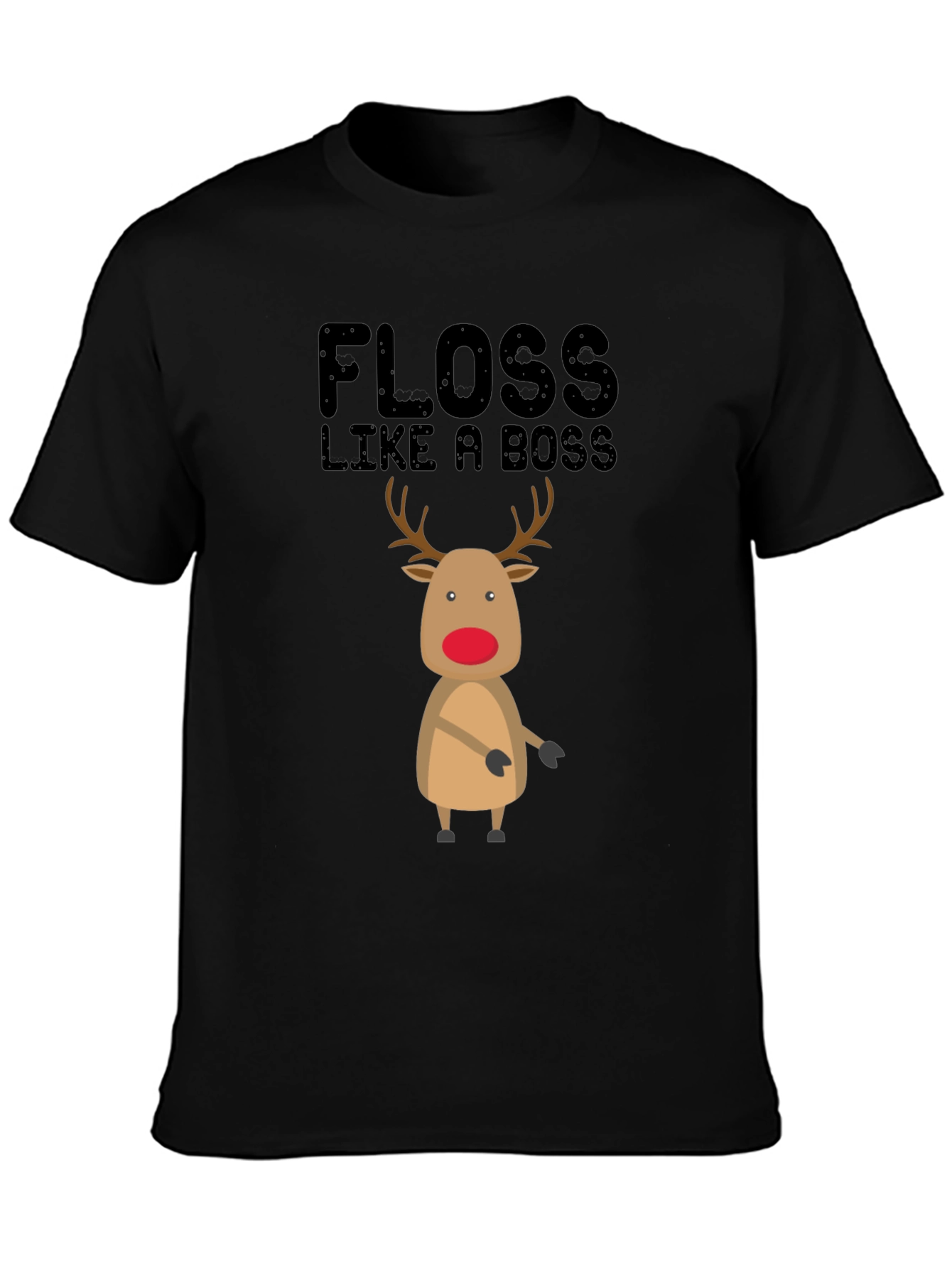Floss Like A Boss Reindeer Christmas T-Shirt