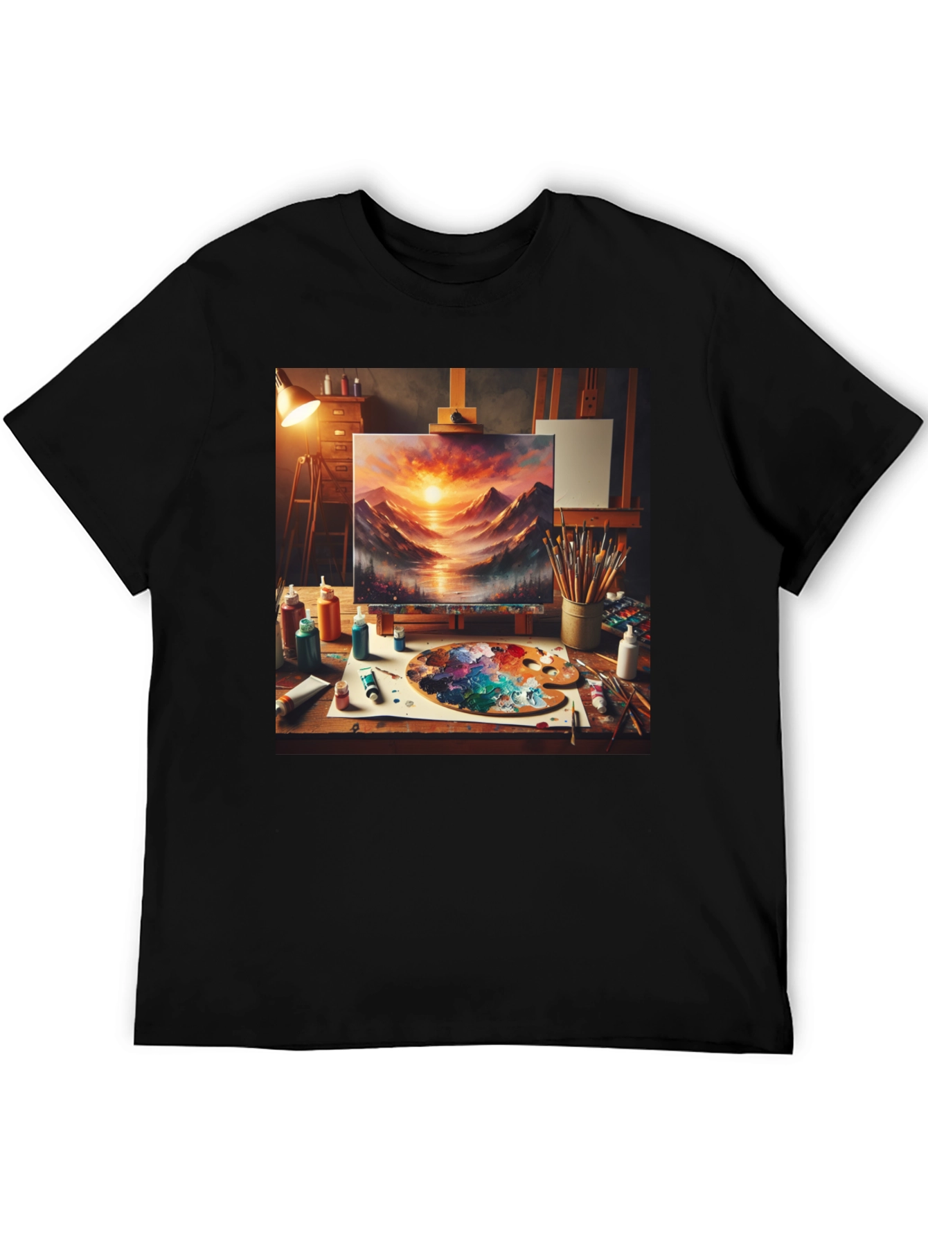 Artistic Painting Graphic Tee - Painters Studio