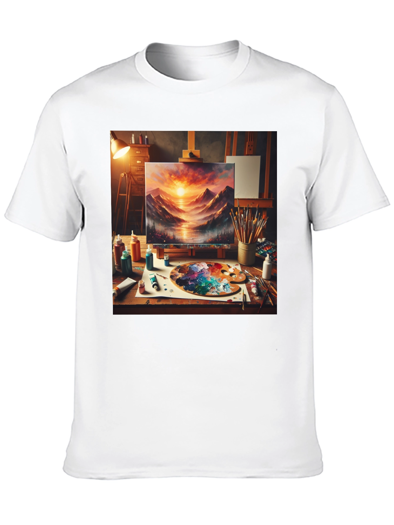 Artistic Painting Graphic Tee - Painters Studio