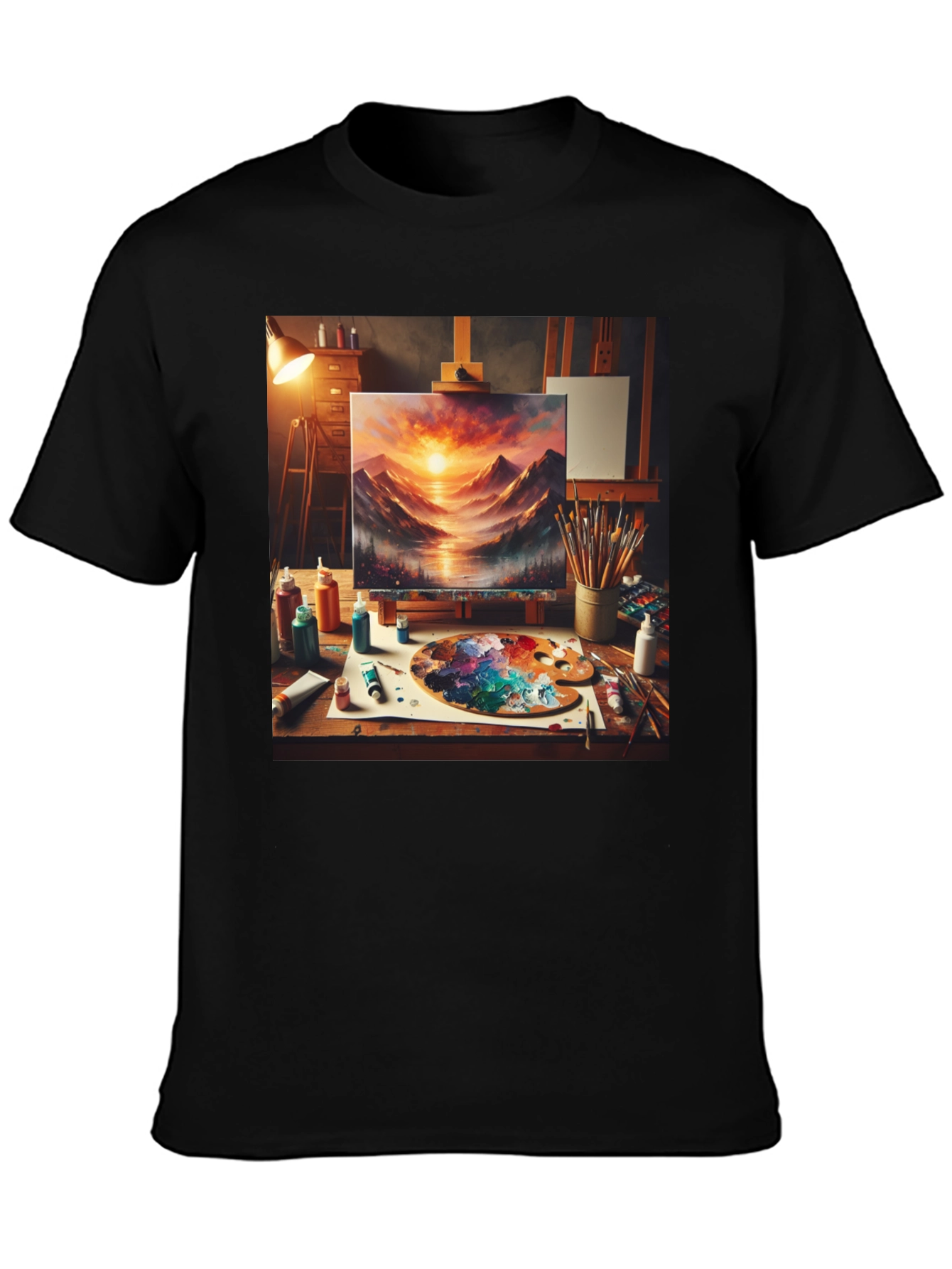 Artistic Painting Graphic Tee - Painters Studio