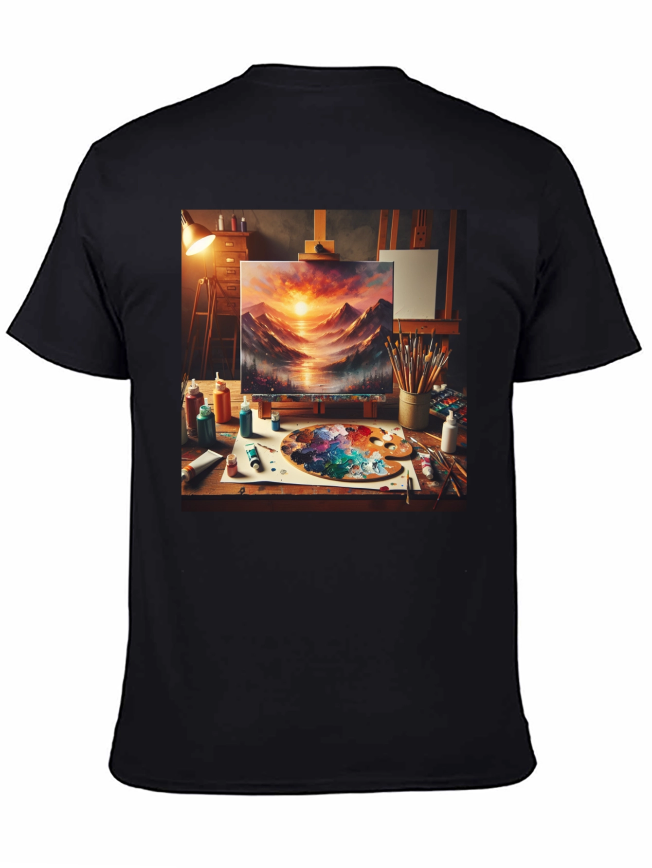 Artistic Painting Graphic Tee - Painters Studio