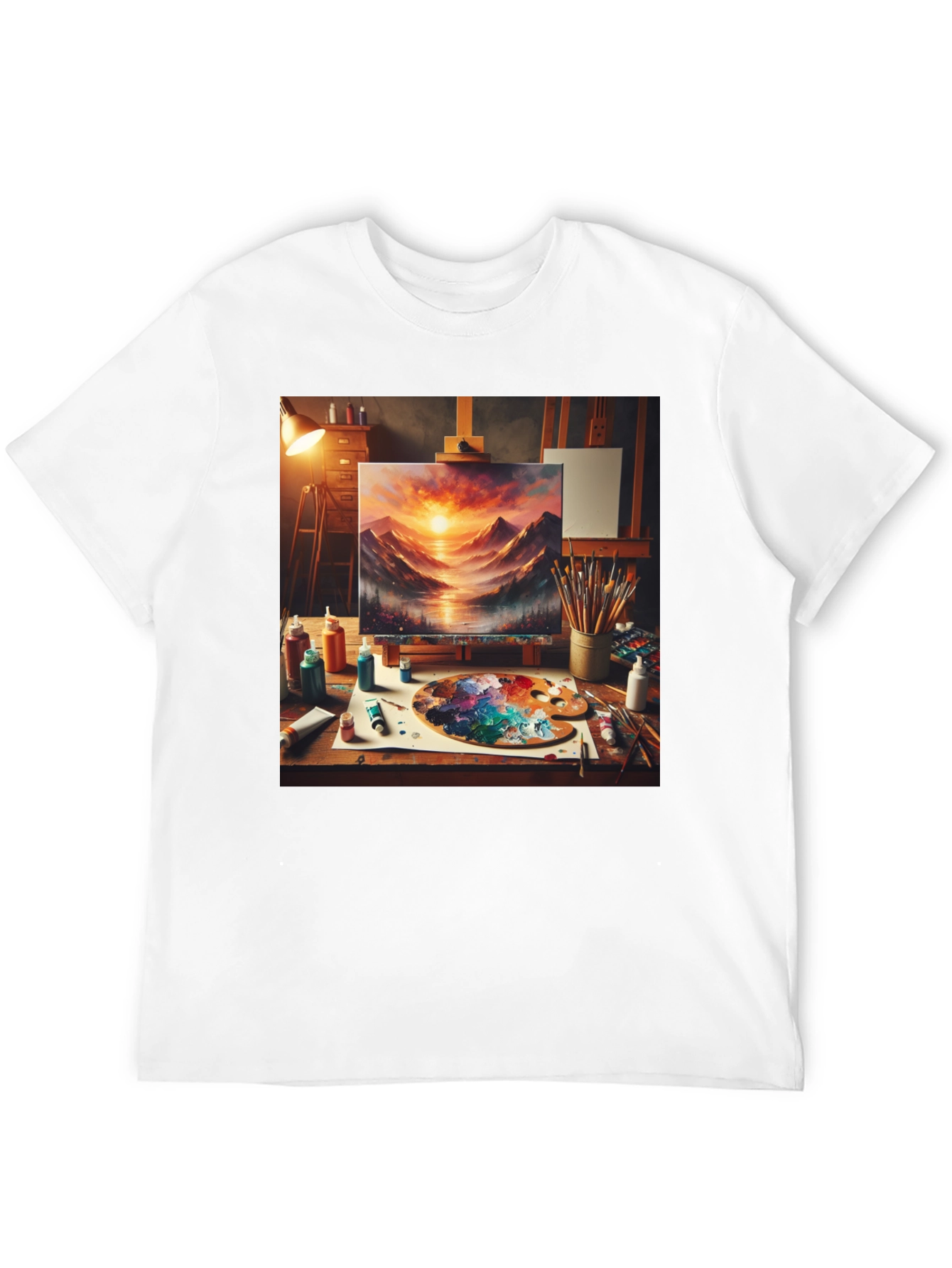 Artistic Painting Graphic Tee - Painters Studio