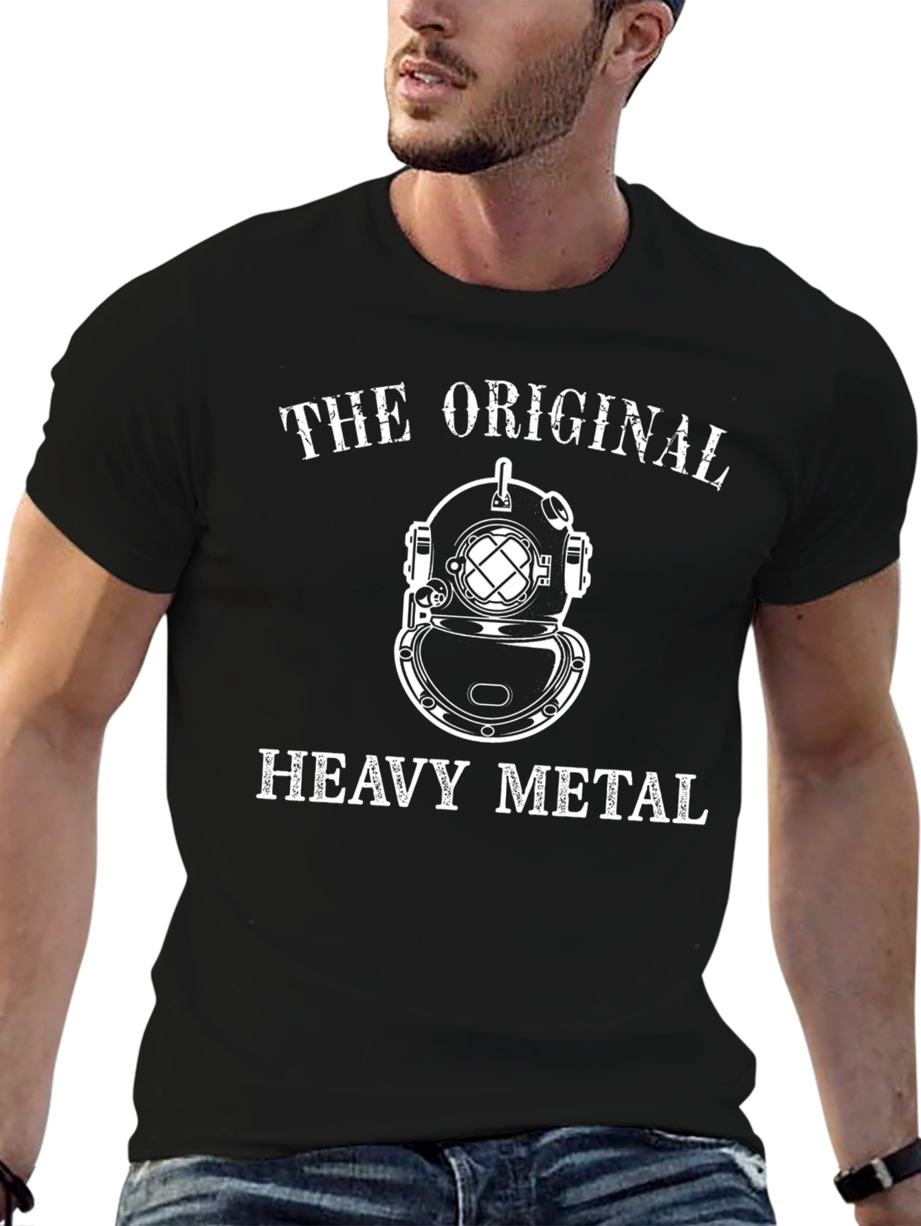 Original Heavy Metal Diver Helmet Graphic T-Shirt