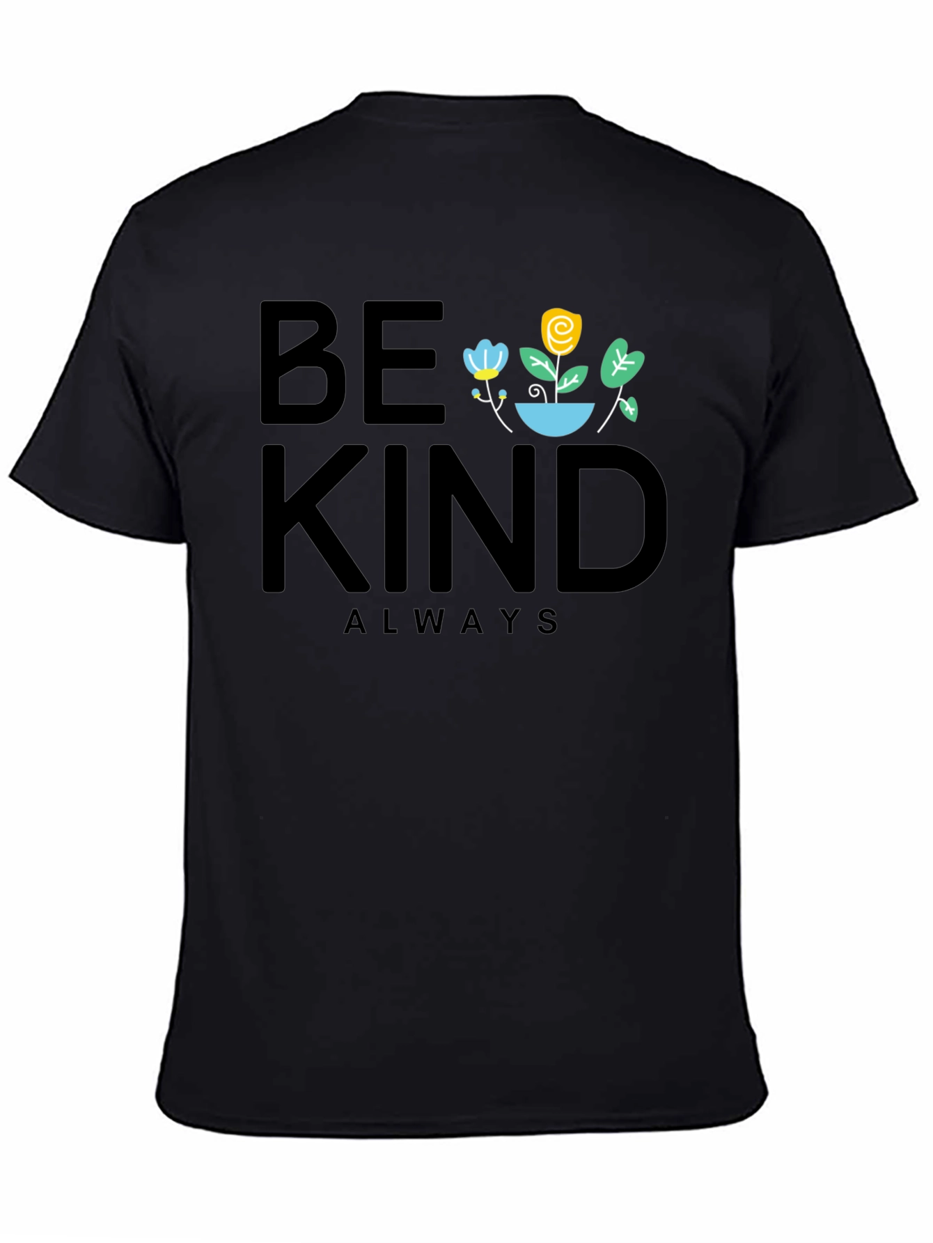 Be Kind Always Graphic T-Shirt - Black
