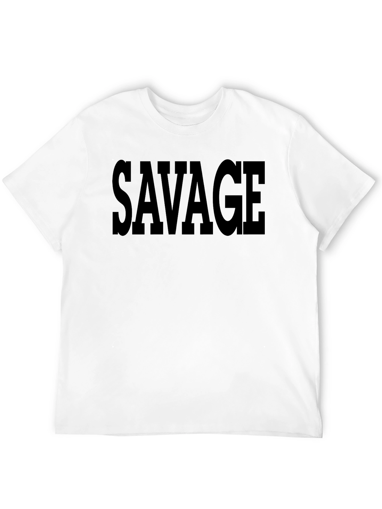 Savage Black T-Shirt - Bold Statement Tee
