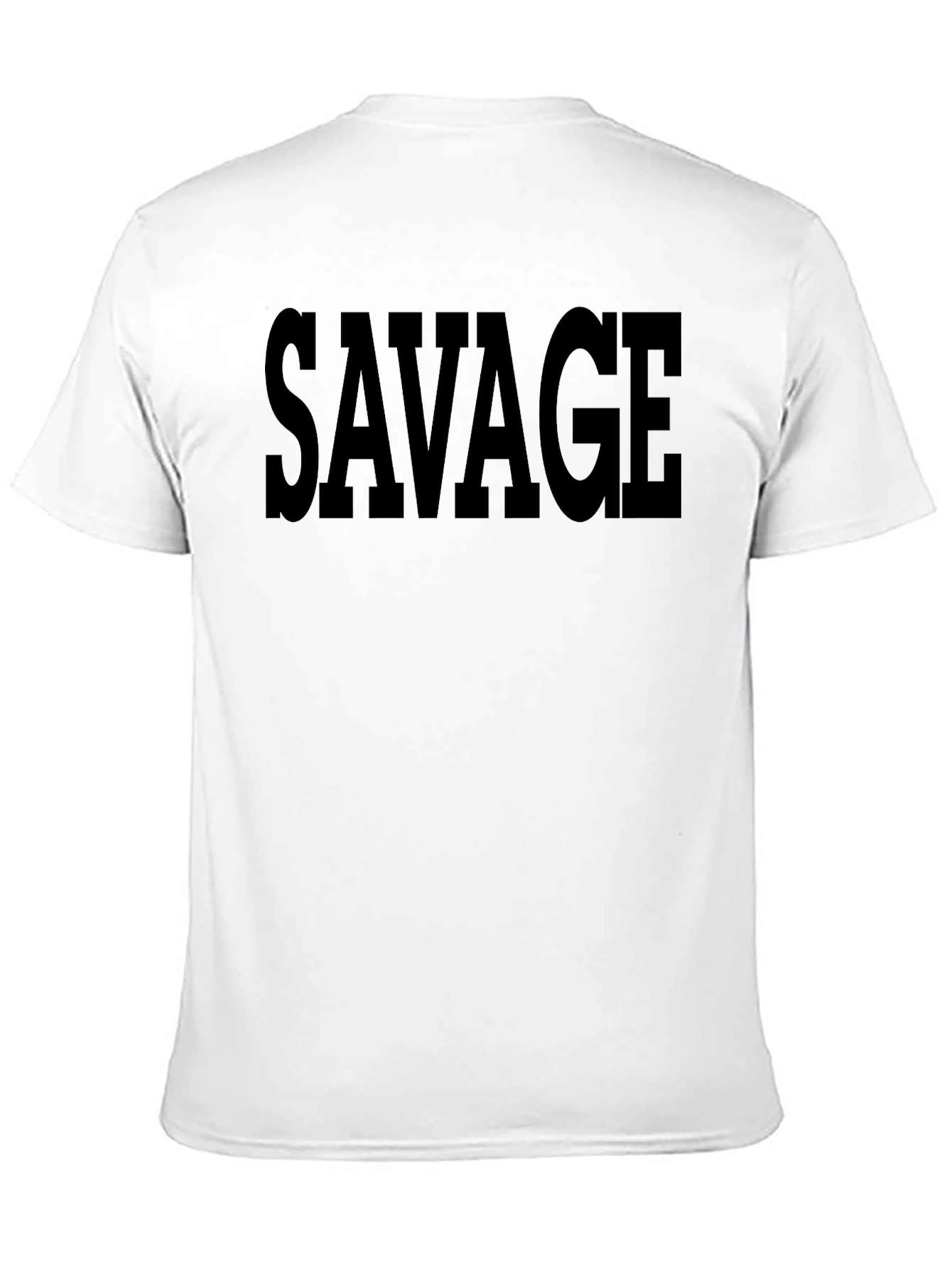 Savage Black T-Shirt - Bold Statement Tee