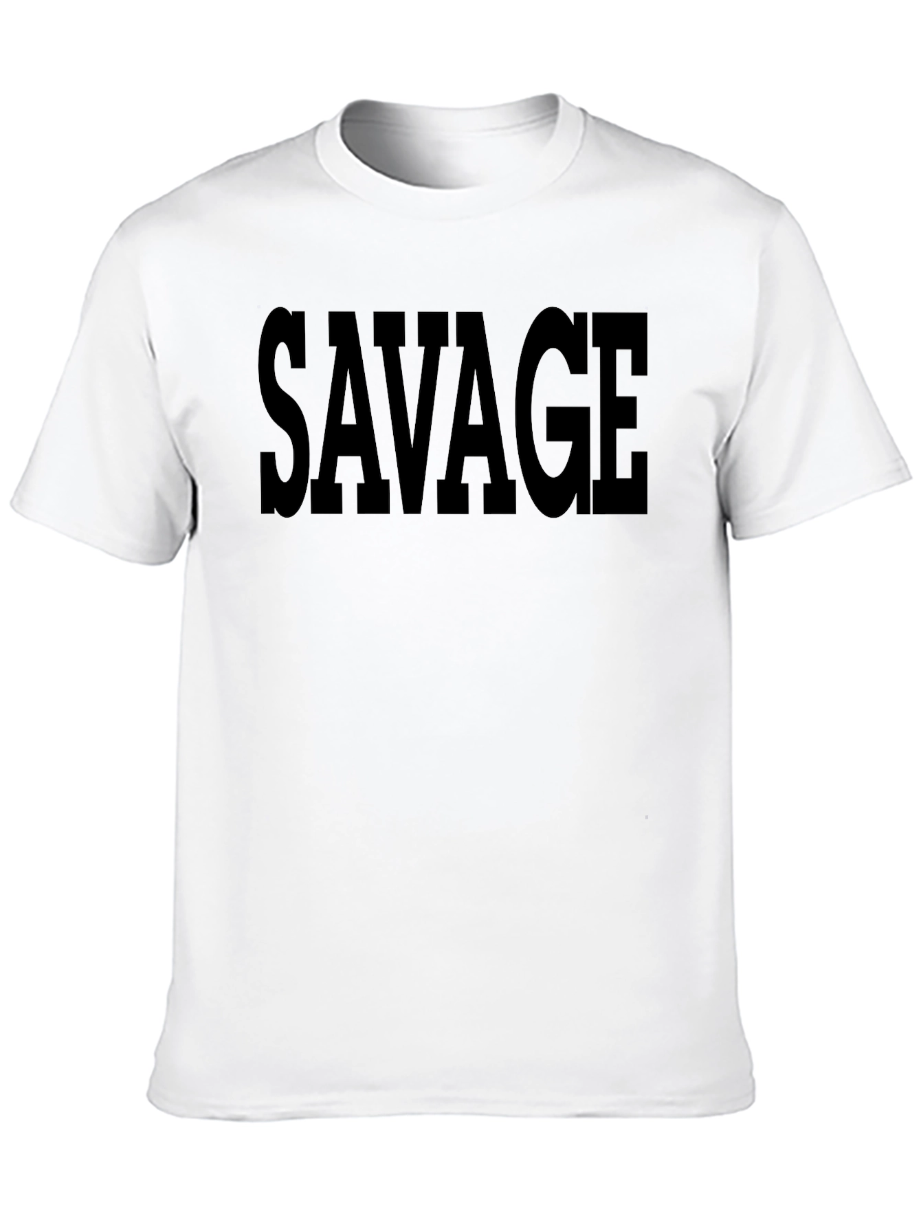 Savage Black T-Shirt - Bold Statement Tee