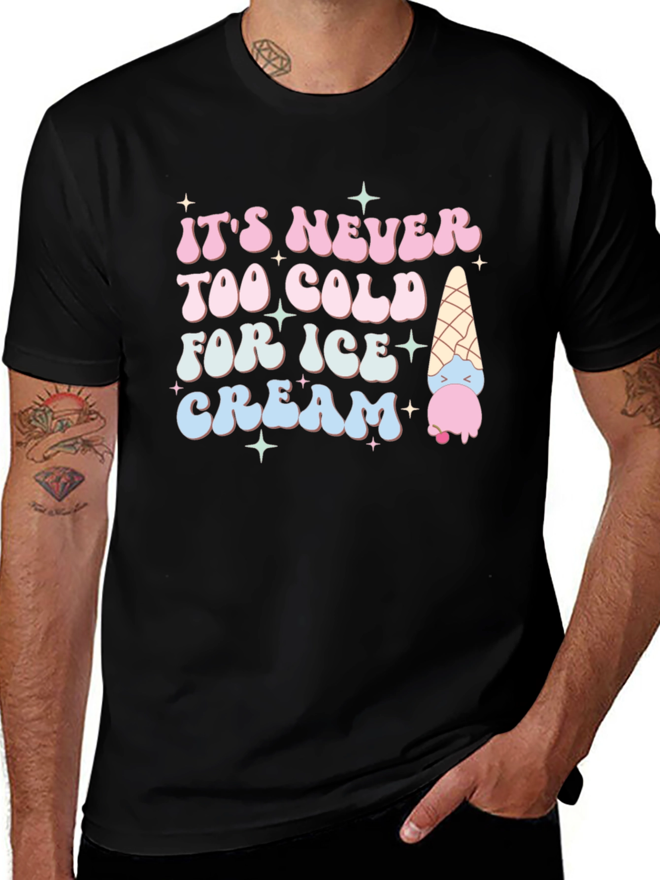 Its Never Too Cold Ice Cream T-Shirt