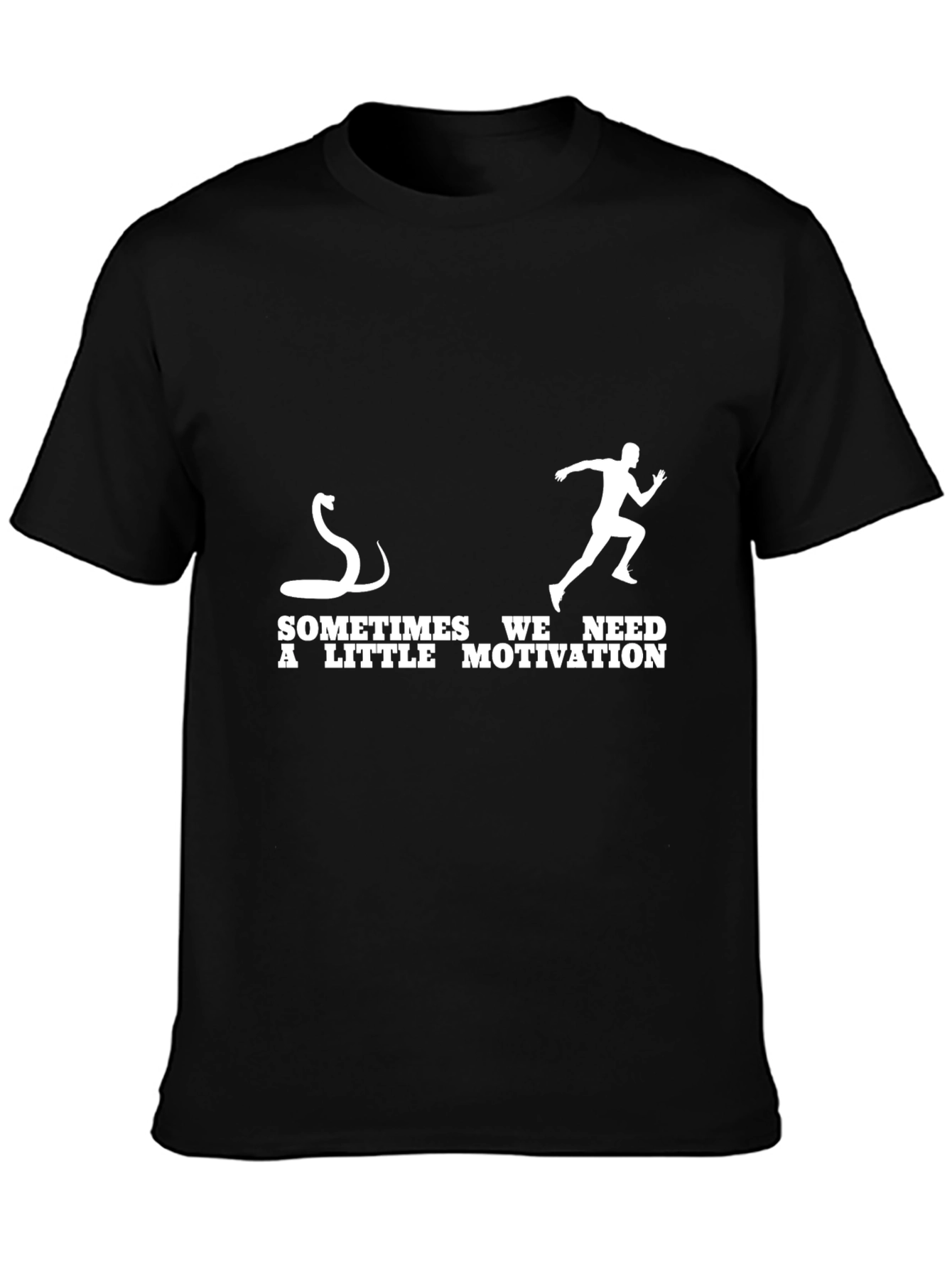 Motivational Snake Chasing Runner Graphic Tee
