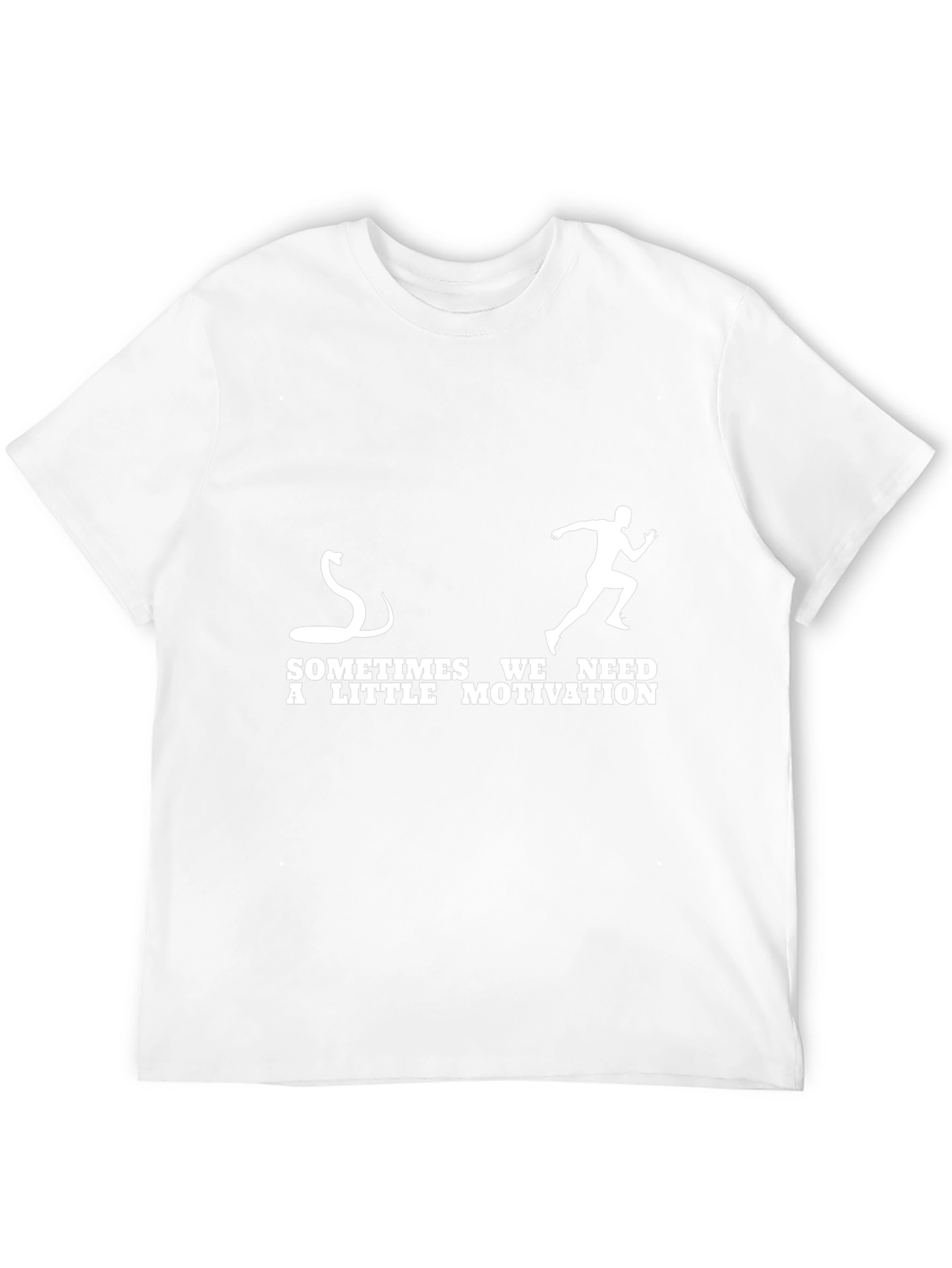 Motivational Snake Chasing Runner Graphic Tee