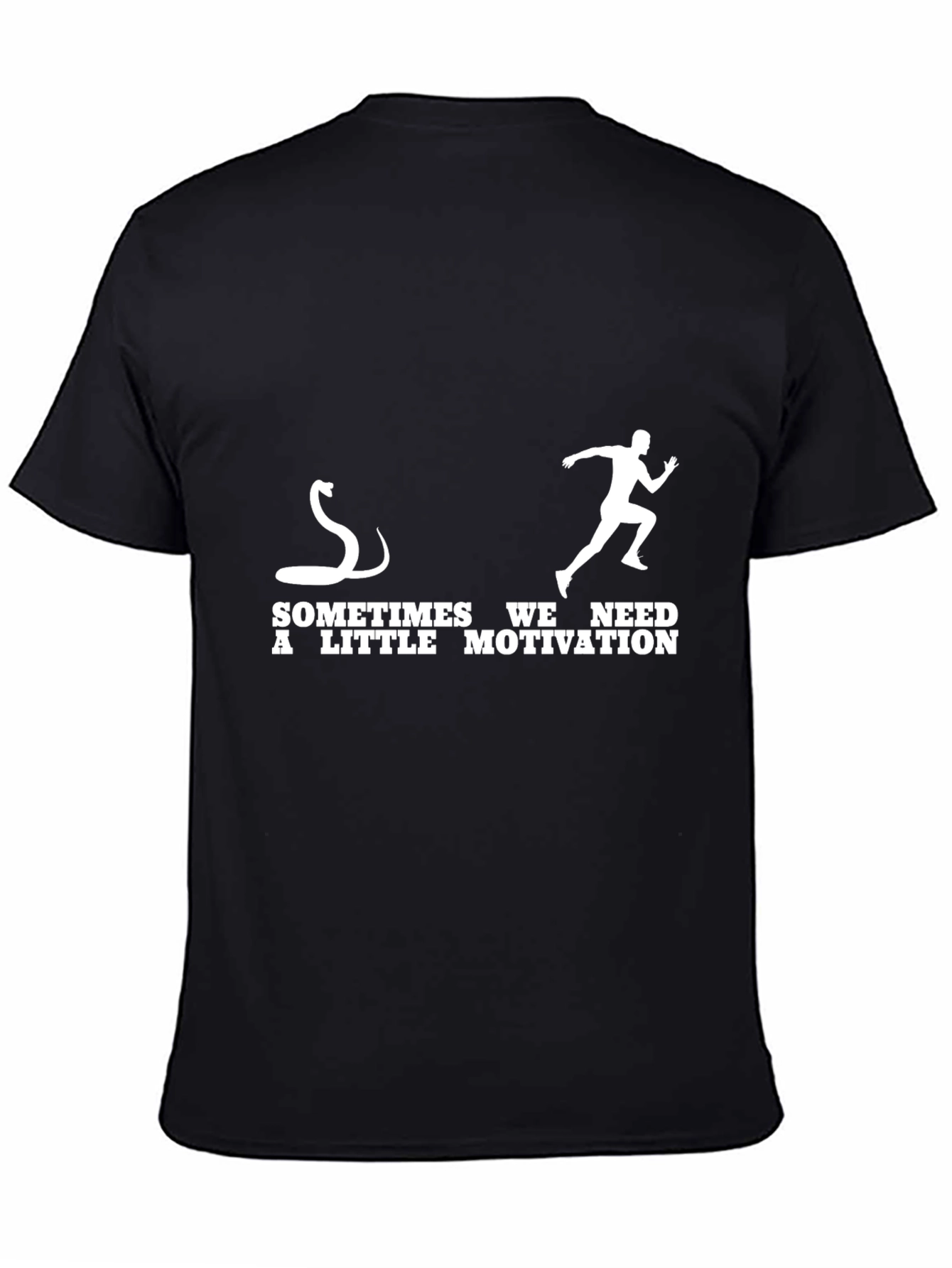 Motivational Snake Chasing Runner Graphic Tee