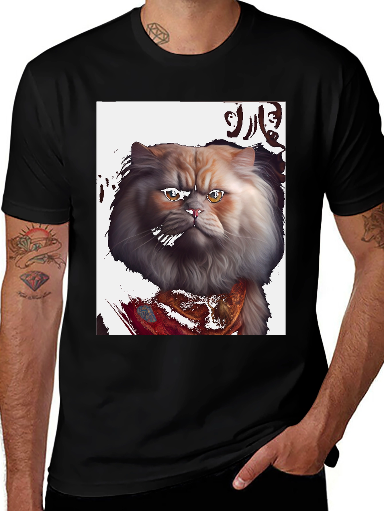 Cool Cat Bandana T-Shirt Graphic Tee