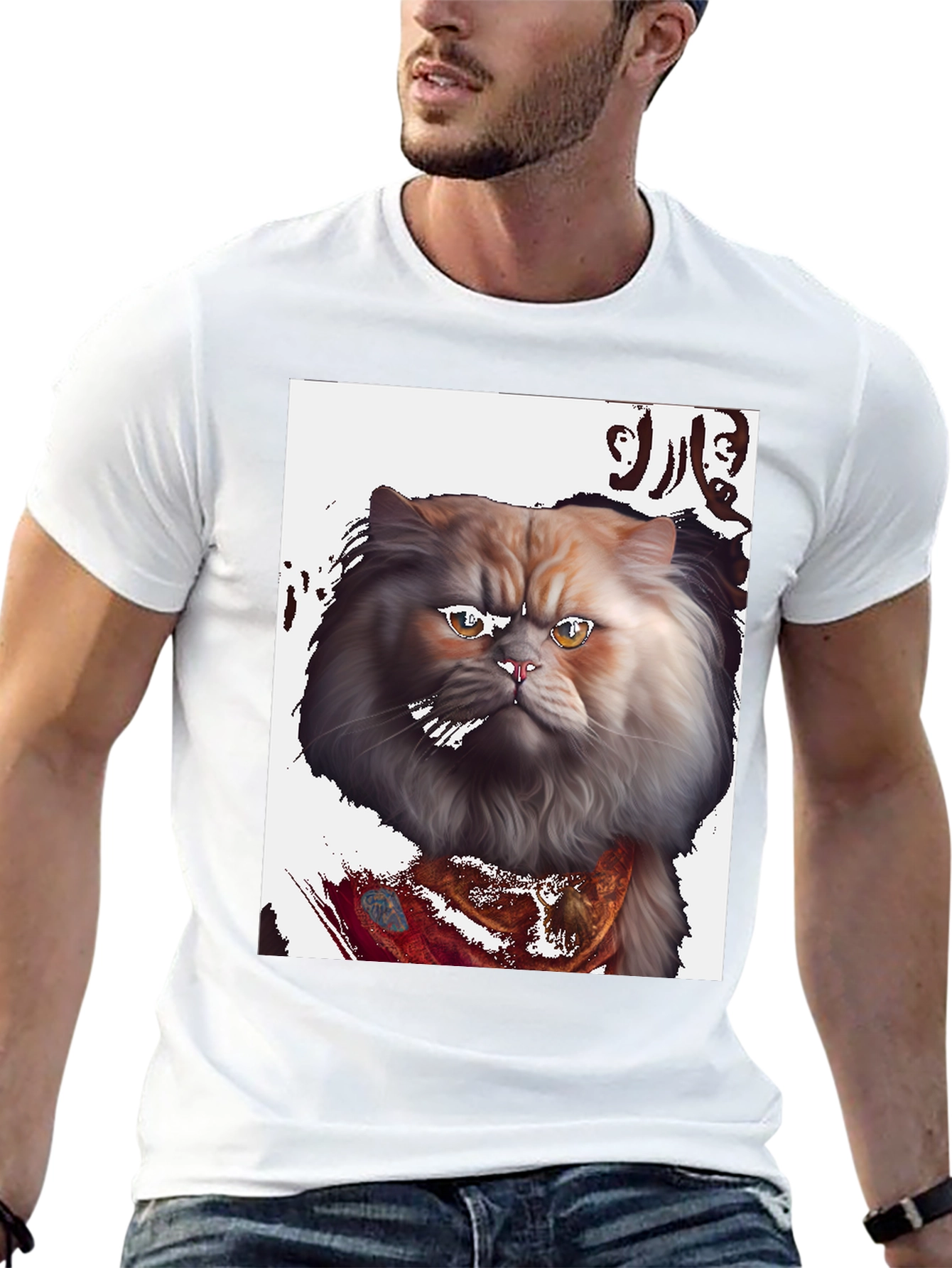 Cool Cat Bandana T-Shirt Graphic Tee
