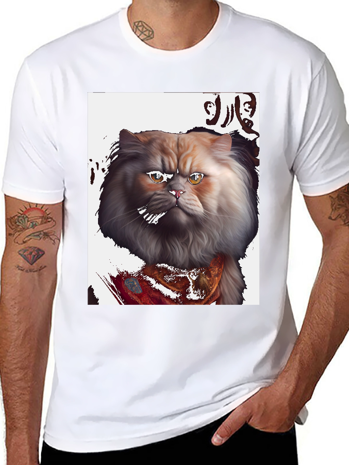 Cool Cat Bandana T-Shirt Graphic Tee