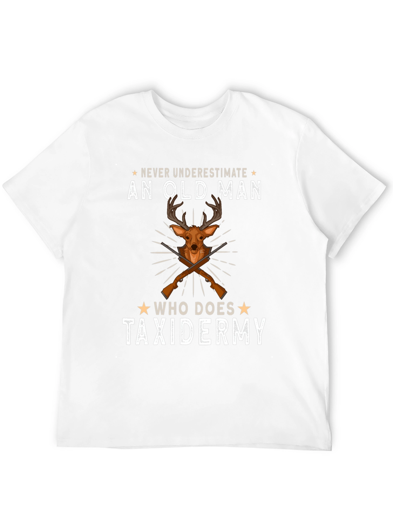 Never Underestimate Old Man Taxidermy T-Shirt