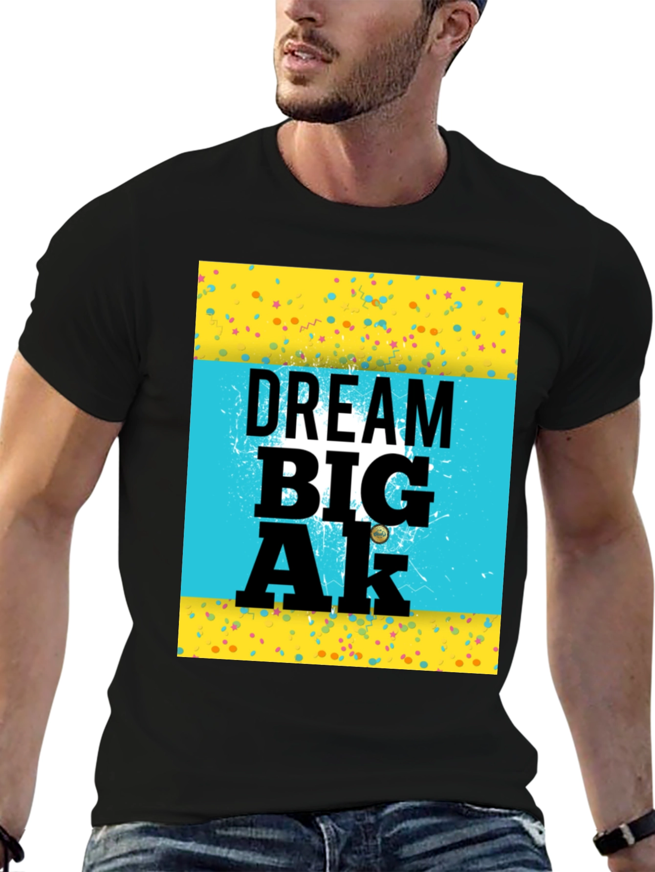 Dream Big Tee - Graphic Print Crew Neck