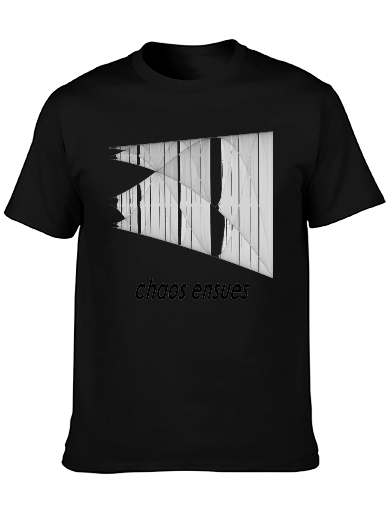 Chaos Ensues Graphic Tee - Modern Abstract Design