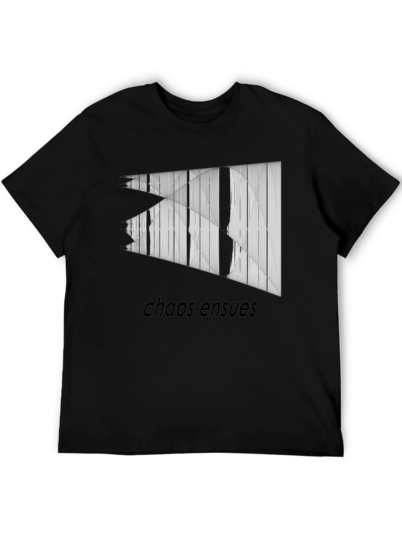 Chaos Ensues Graphic Tee - Modern Abstract Design