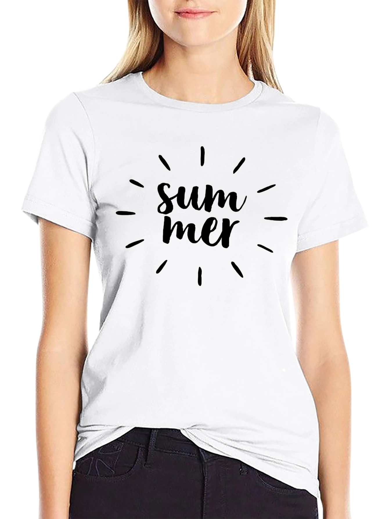 Summer Graphic Tee - Black Casual Shirt