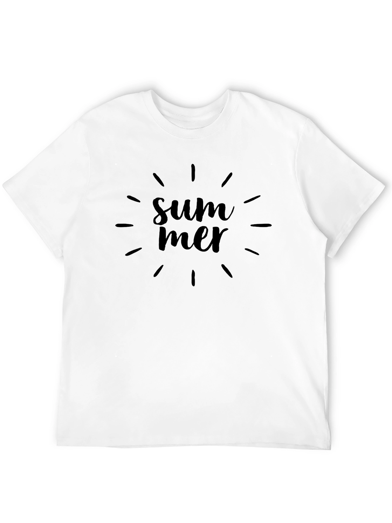 Summer Graphic Tee - Black Casual Shirt