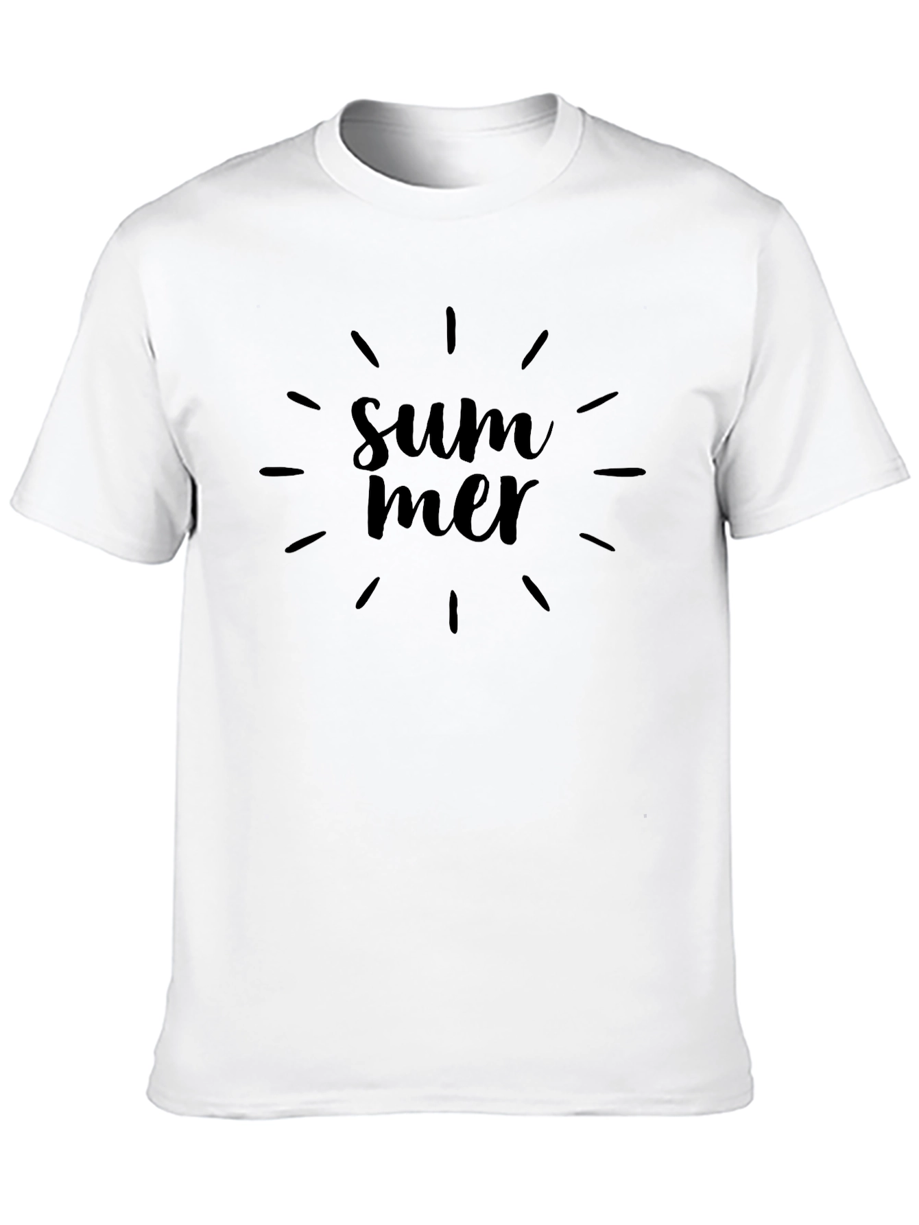 Summer Graphic Tee - Black Casual Shirt