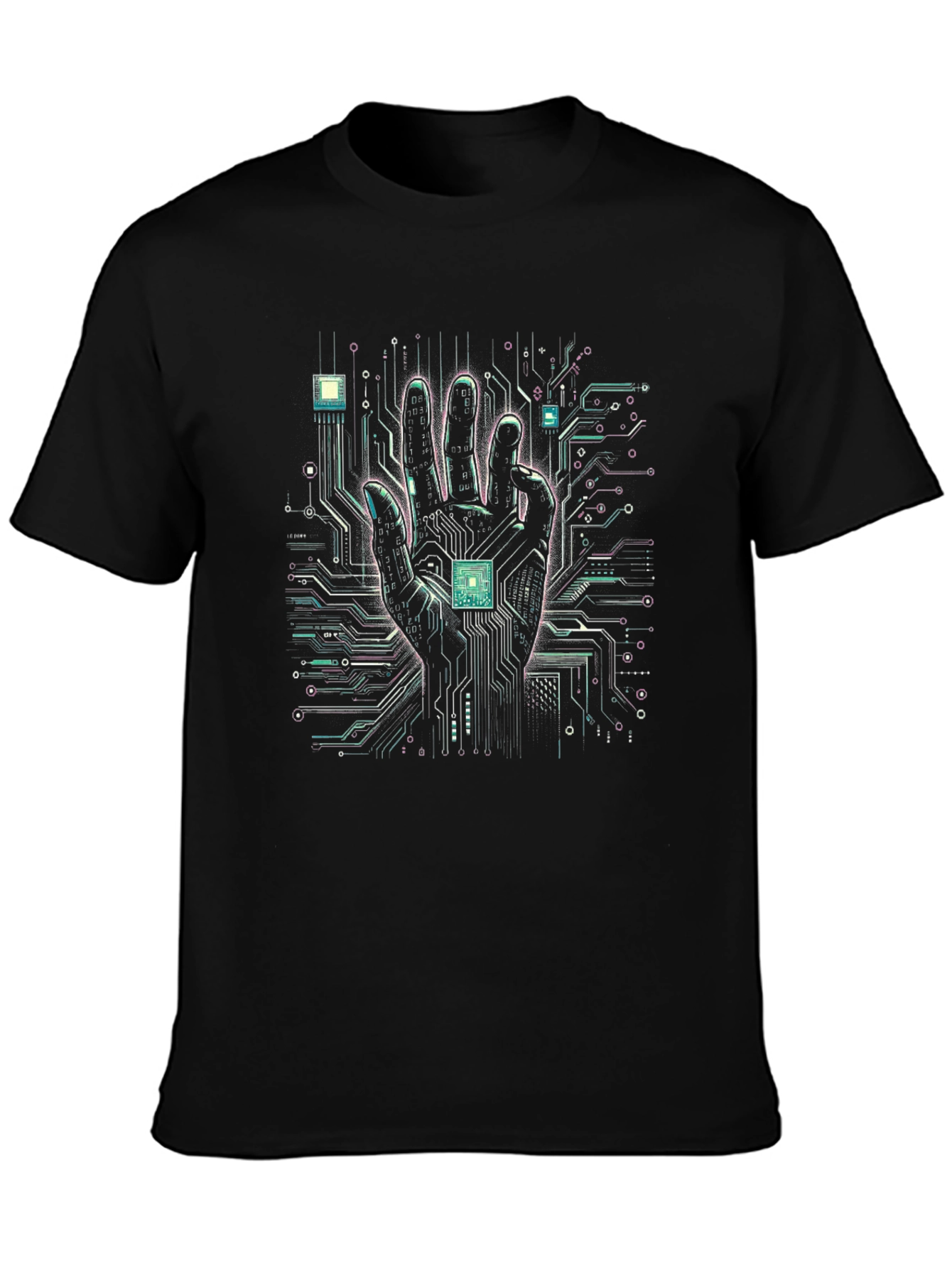 Tech Hand T-Shirt - Circuit Board Graphic Tee