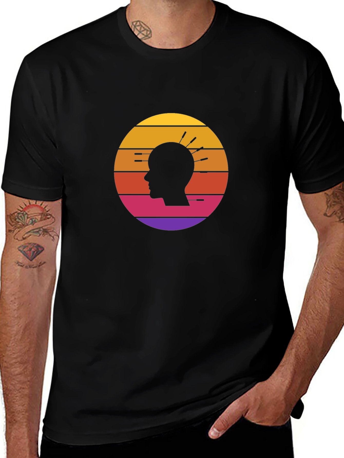 Acupuncture Sunset T-Shirt - Relax & Revive