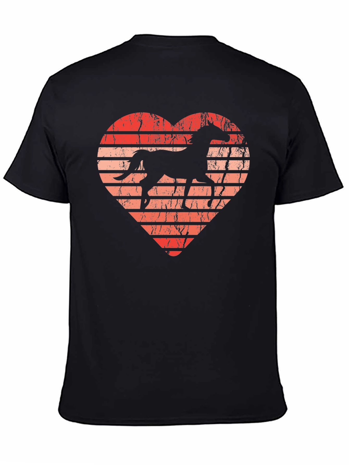 Horse Lover Heart Graphic T-Shirt