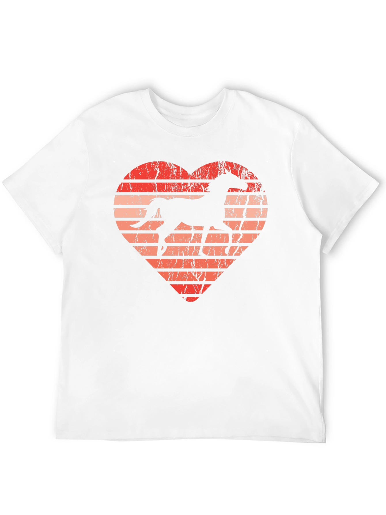 Horse Lover Heart Graphic T-Shirt