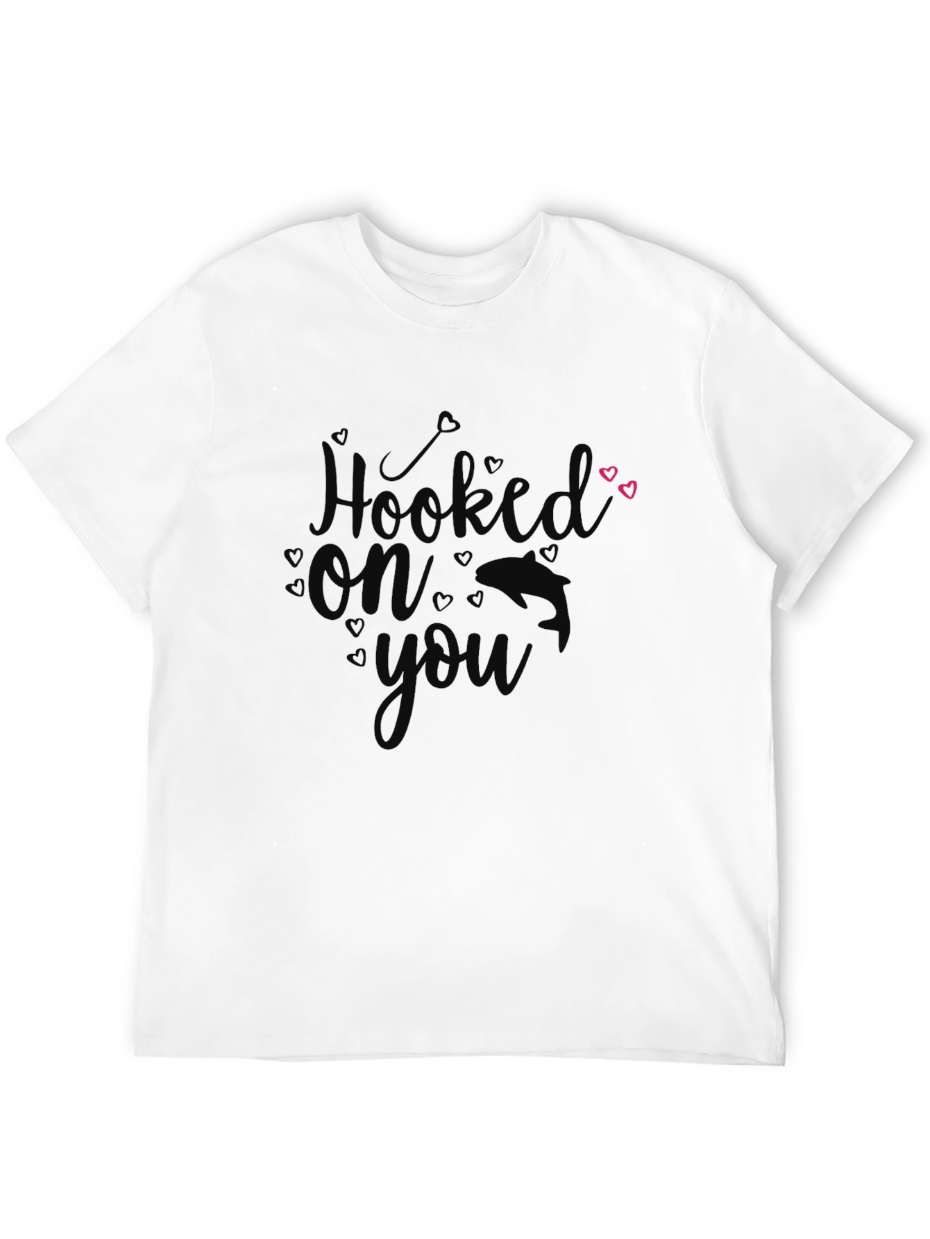 Hooked On You Black Graphic T-Shirt