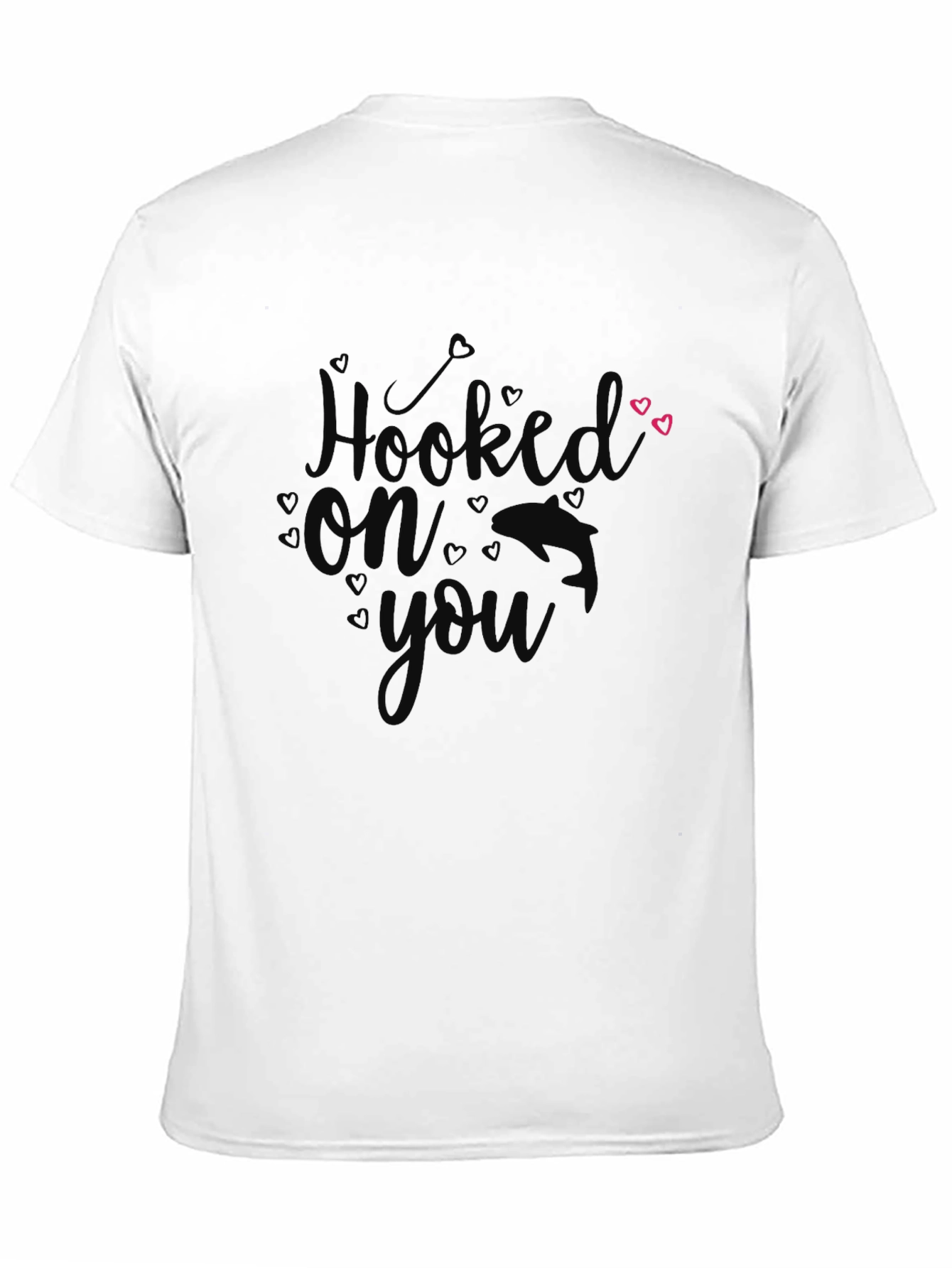 Hooked On You Black Graphic T-Shirt