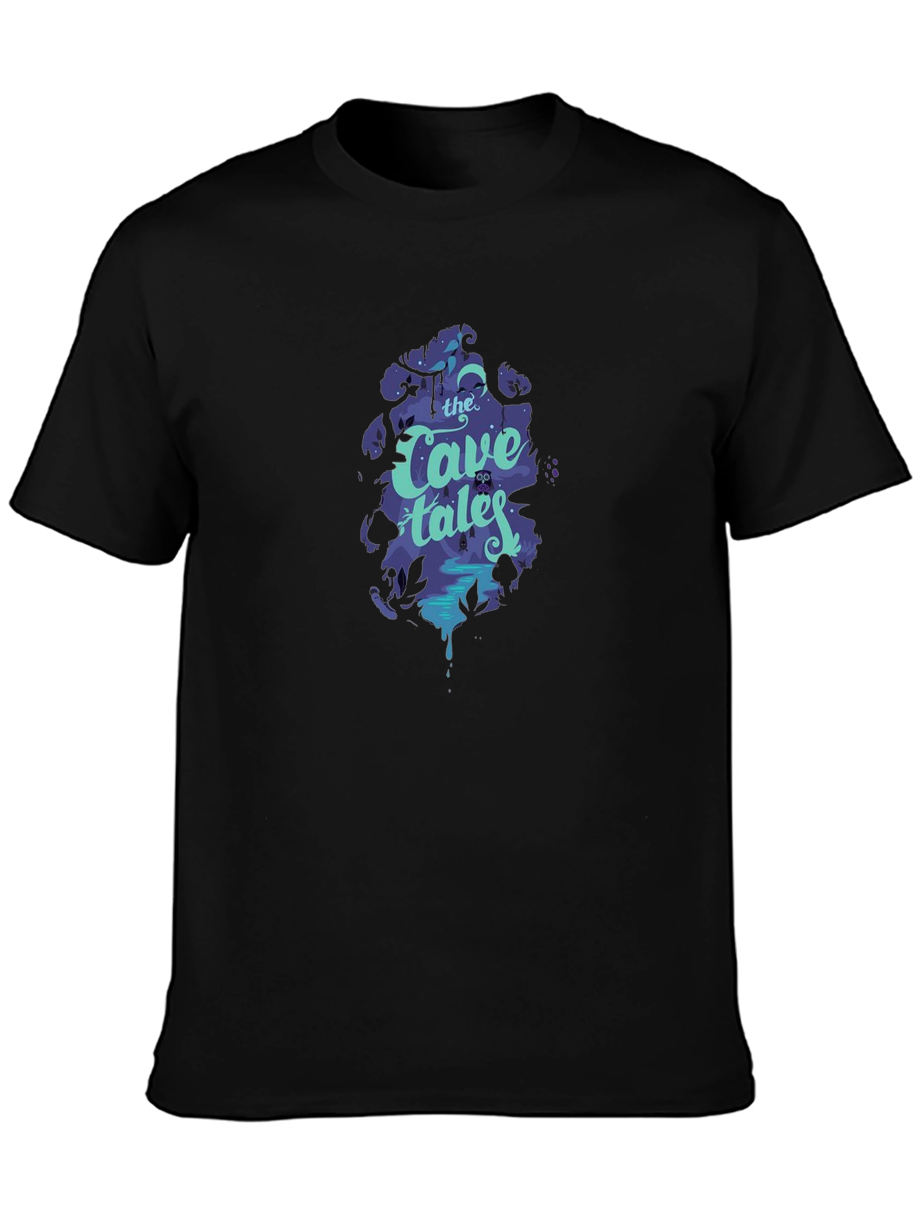 The Cave Tales Graphic Black T-Shirt