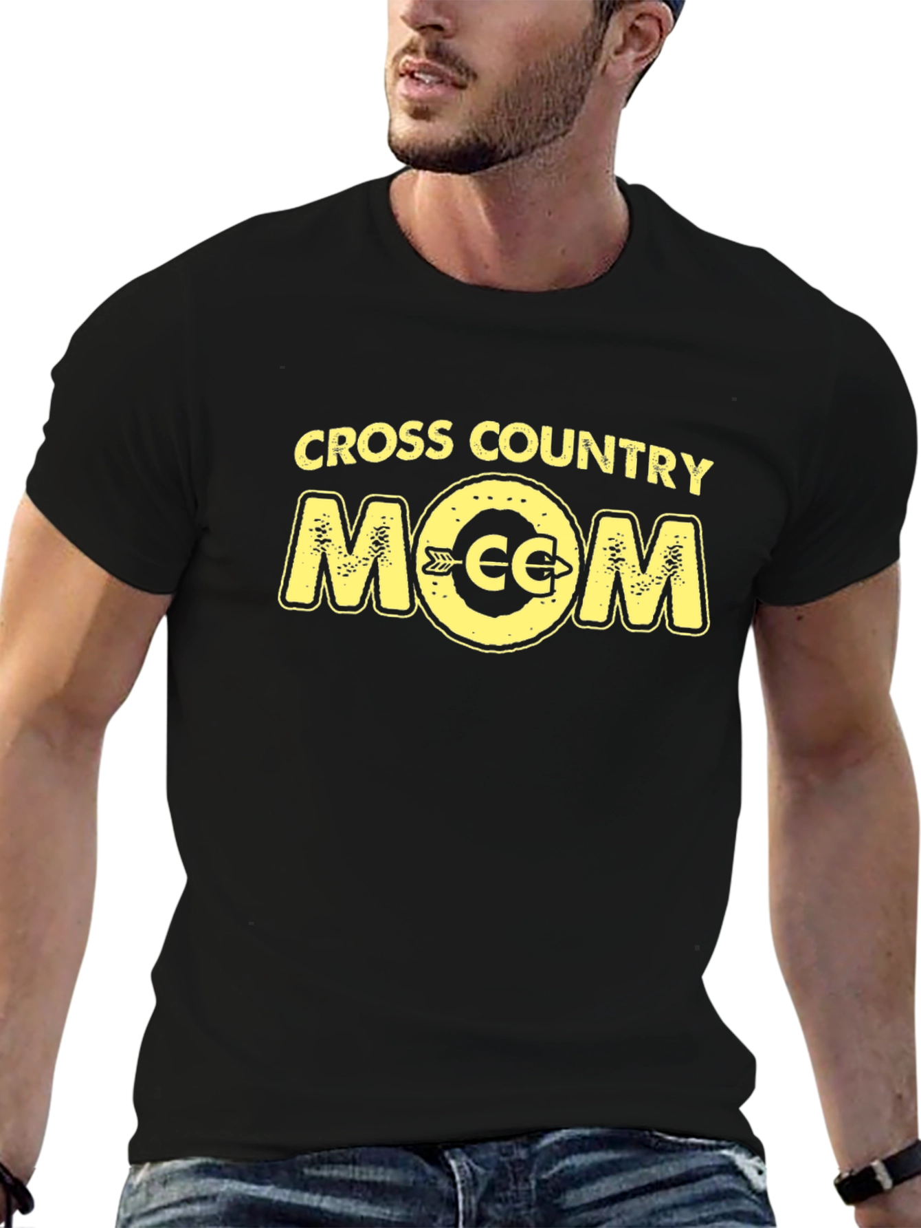Cross Country Mom Black T-Shirt