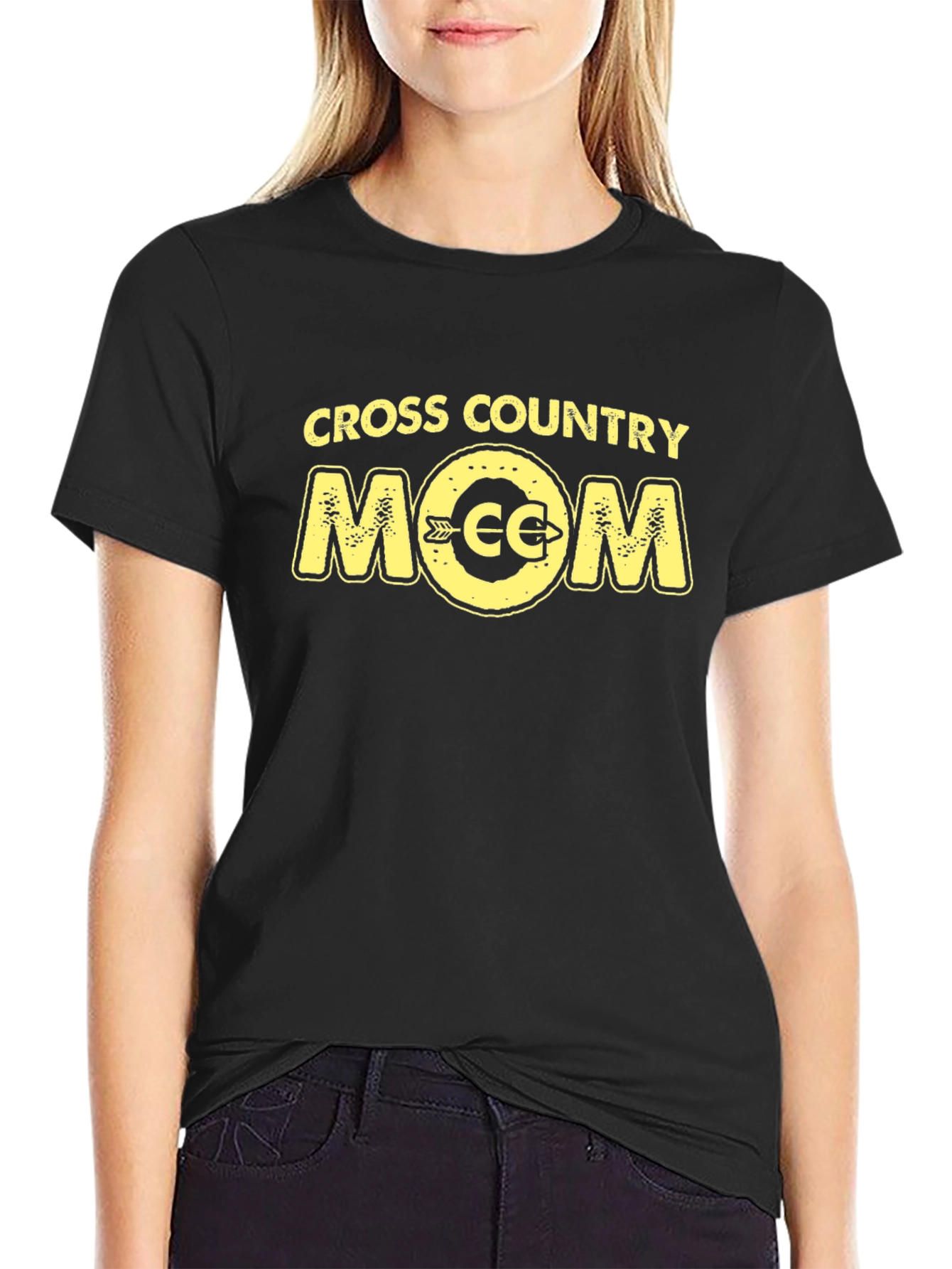 Cross Country Mom Black T-Shirt