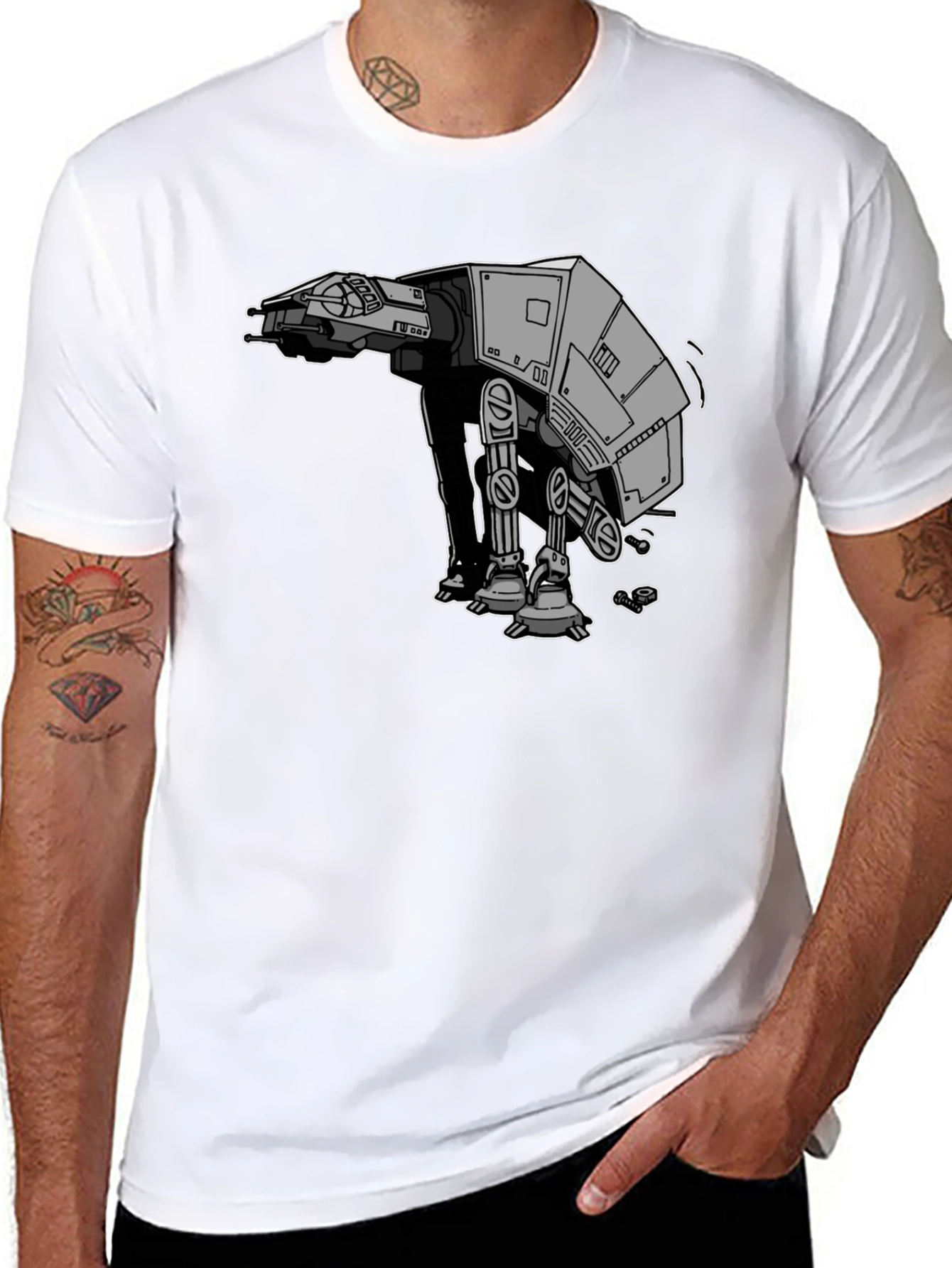 AT-AT Walker Graphic T-Shirt - Black