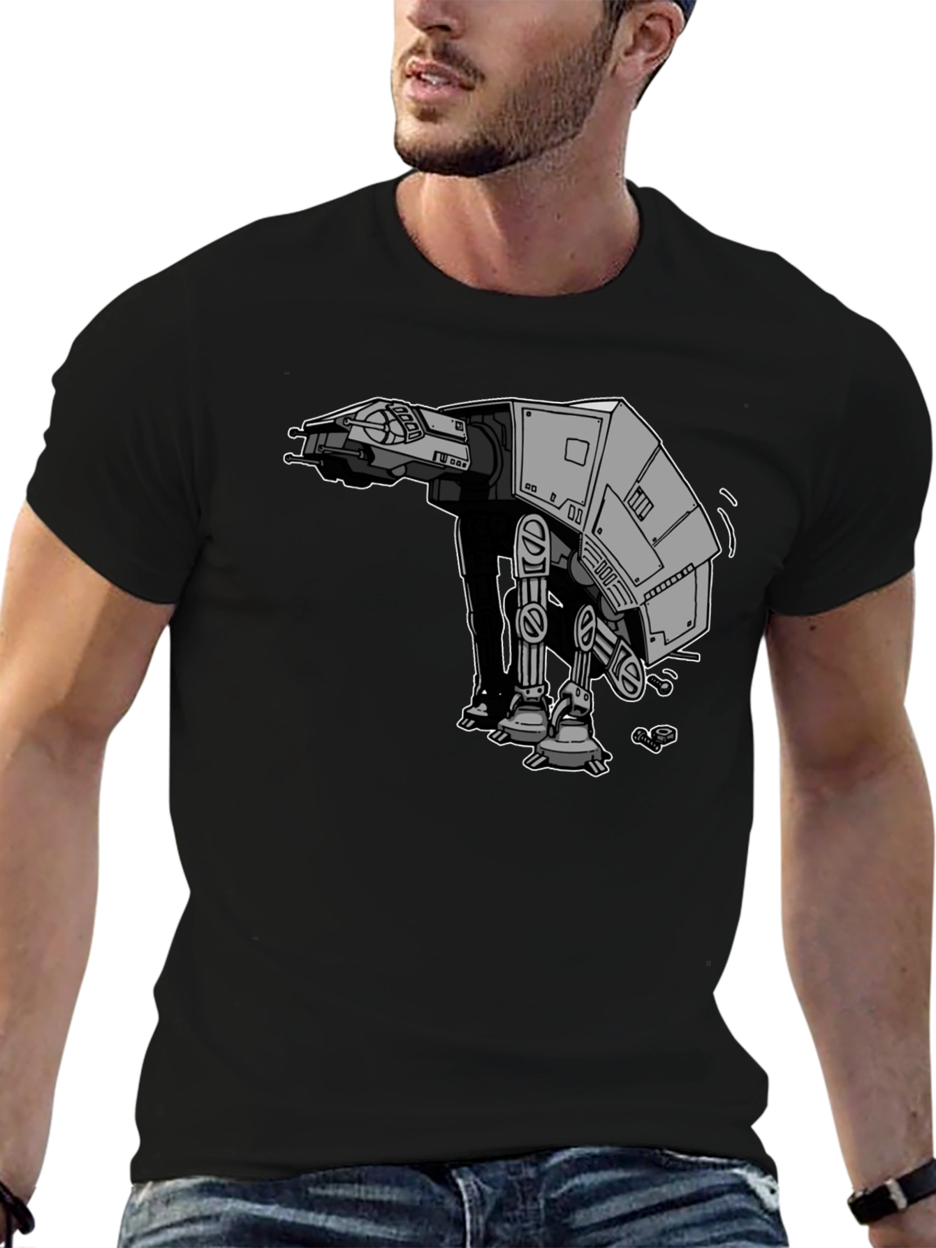AT-AT Walker Graphic T-Shirt - Black