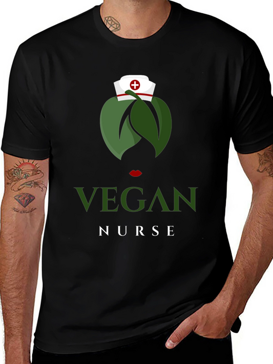 Vegan Nurse T-Shirt - Unique Graphic Tee