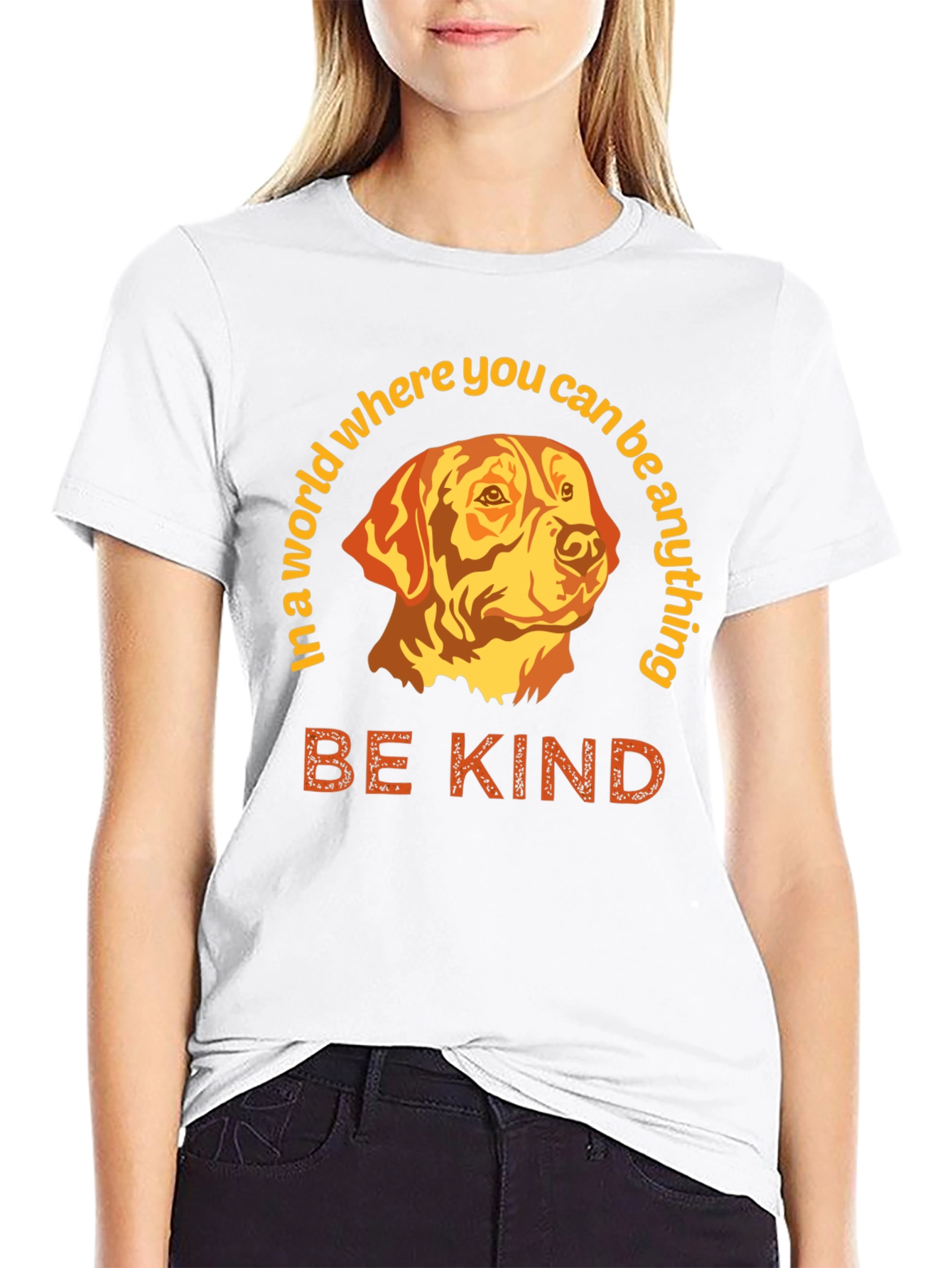 Be Kind Dog Graphic T-Shirt - Inspirational Tee