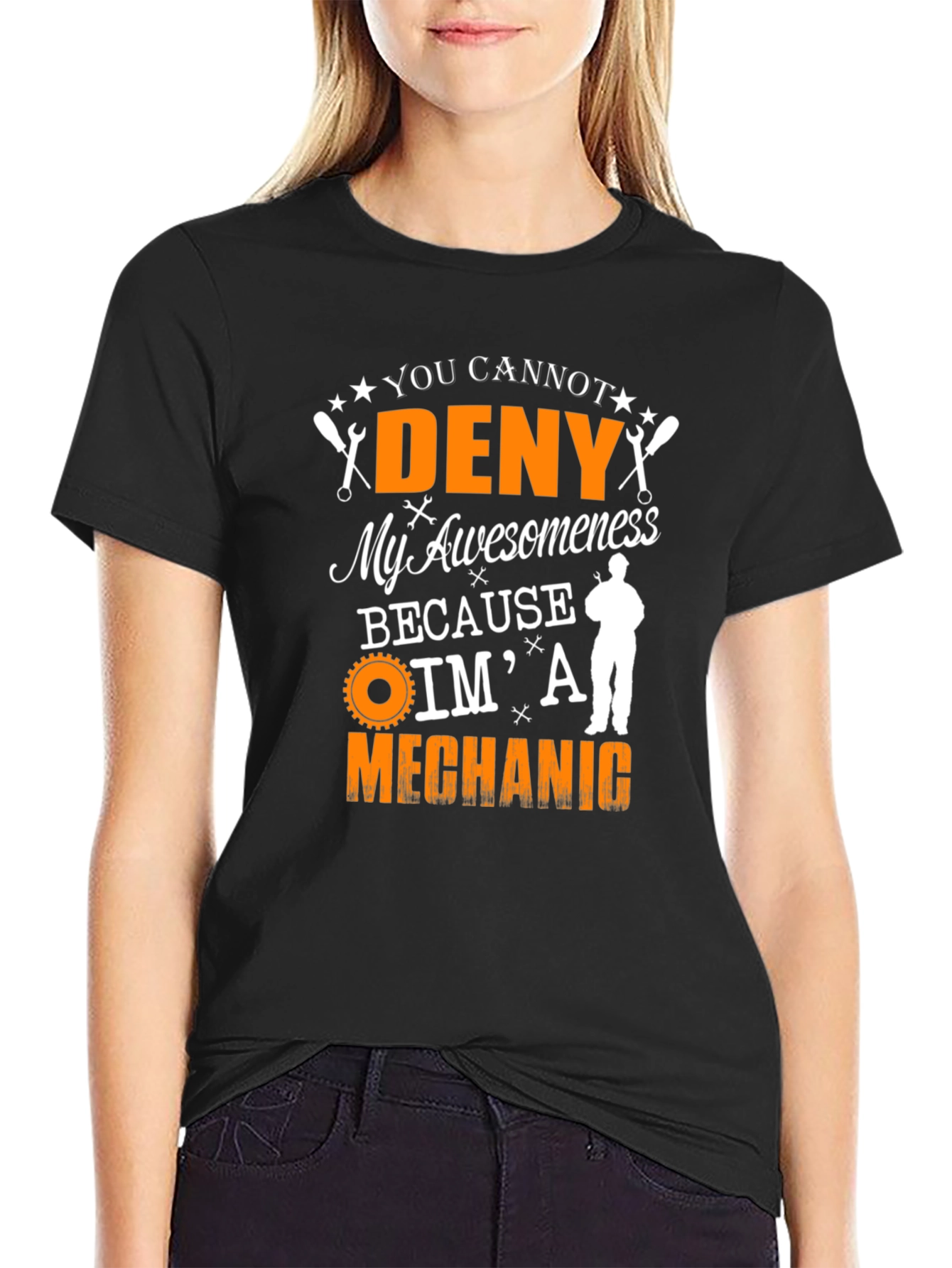 Mechanic Awesomeness Graphic Tee - Black