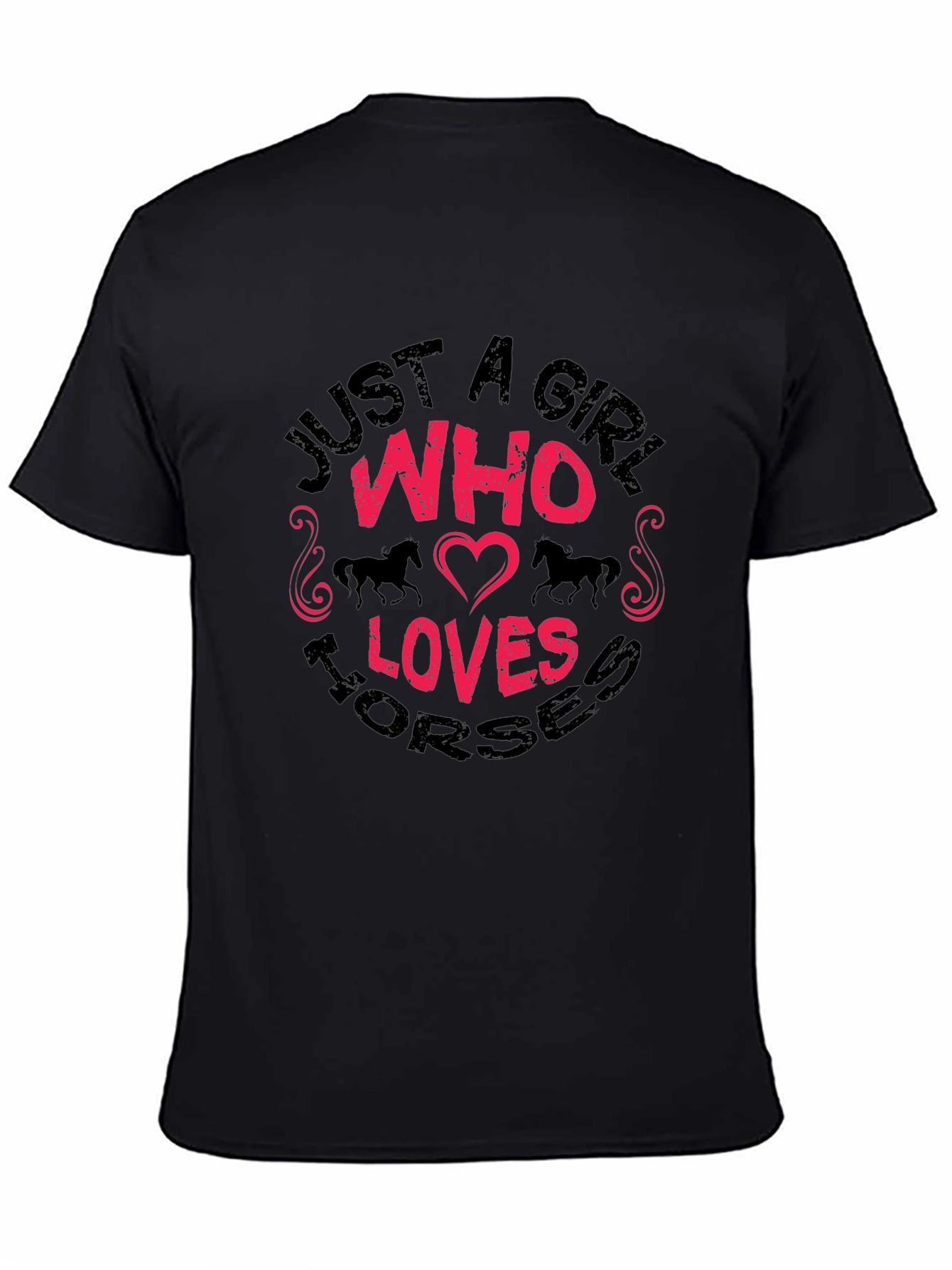 Just A Girl Who Loves Horses Graphic T-Shirt