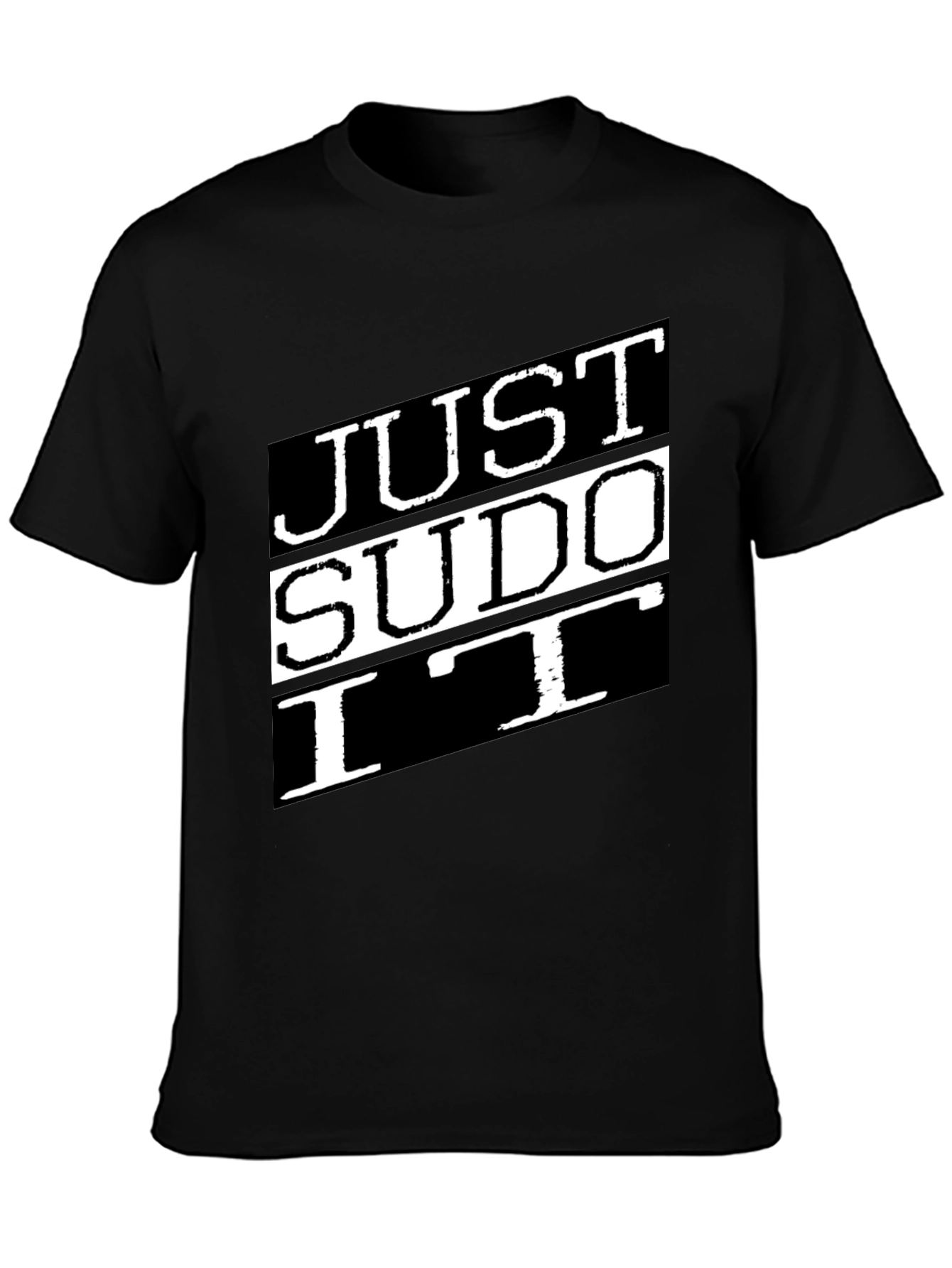 Just Sudo It Black T-Shirt Linux Command Tee