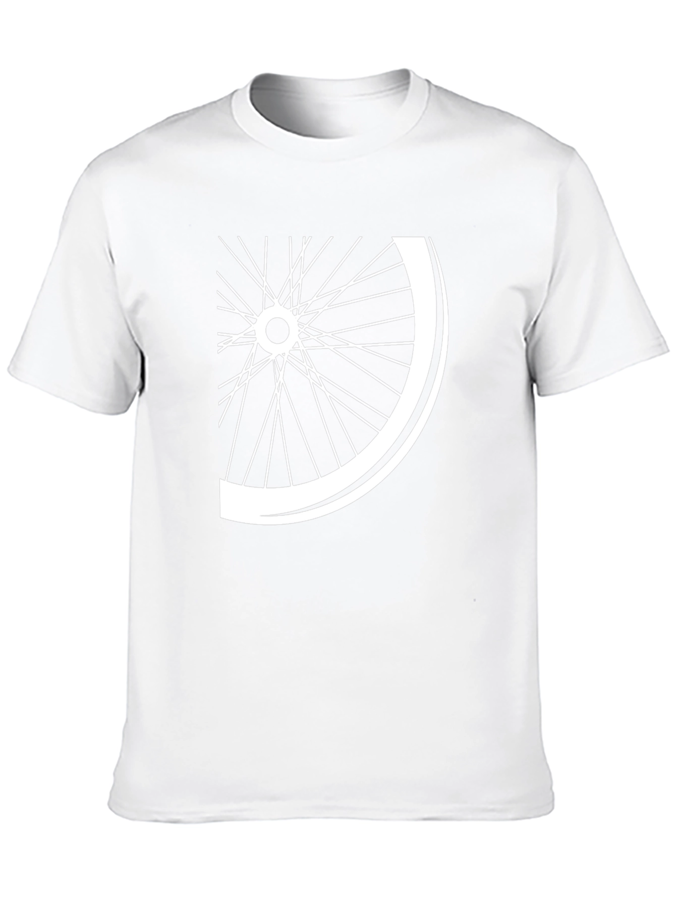 Bike Wheel Graphic Tee - Cool Casual Style