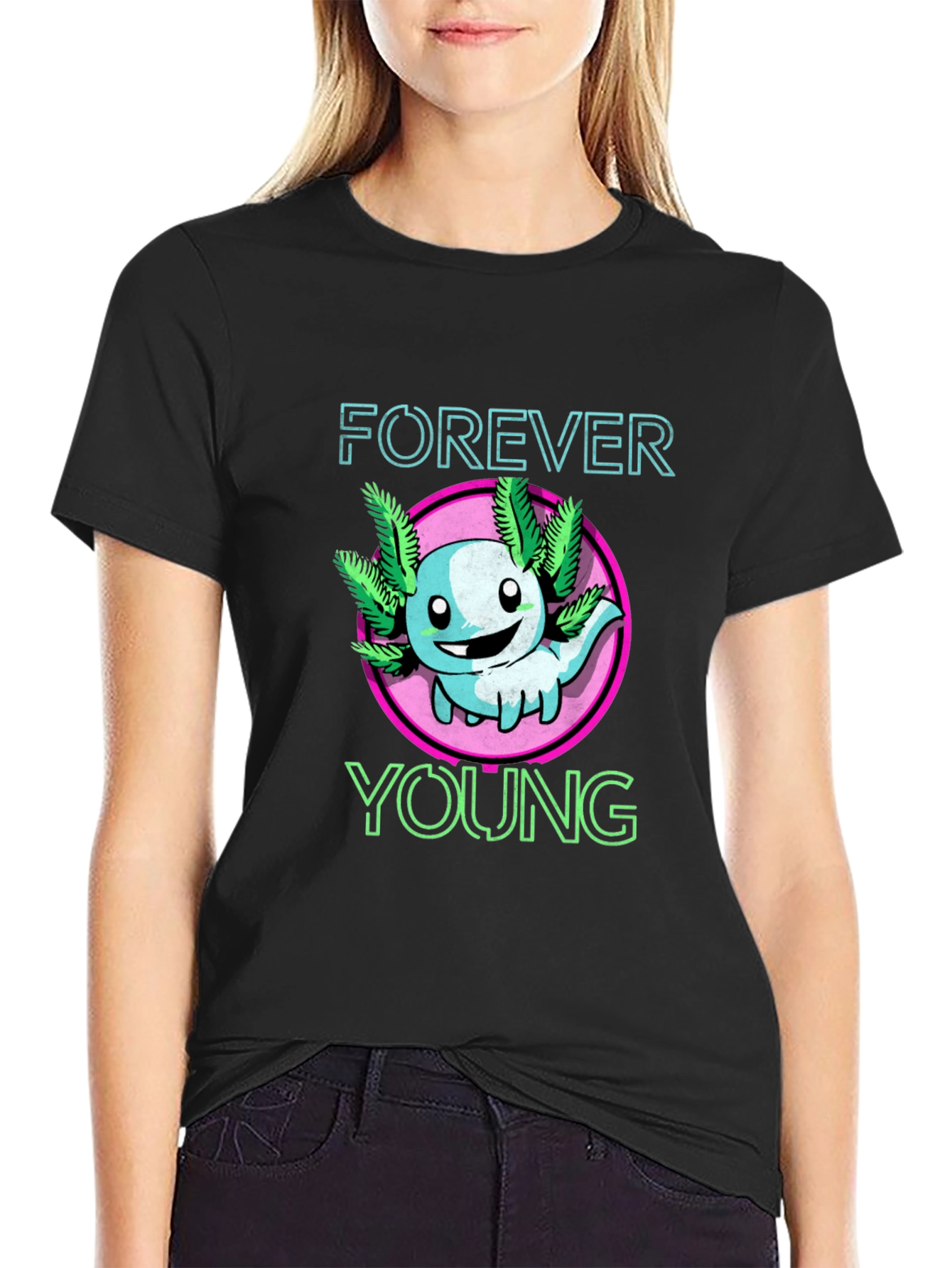 Forever Young Axolotl Graphic Tee