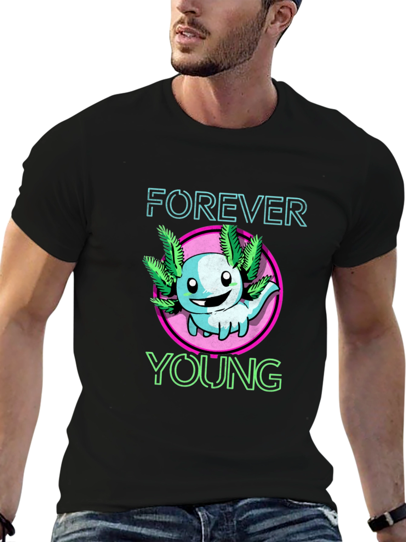 Forever Young Axolotl Graphic Tee