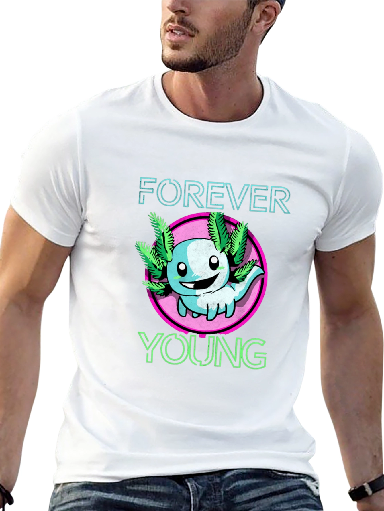 Forever Young Axolotl Graphic Tee