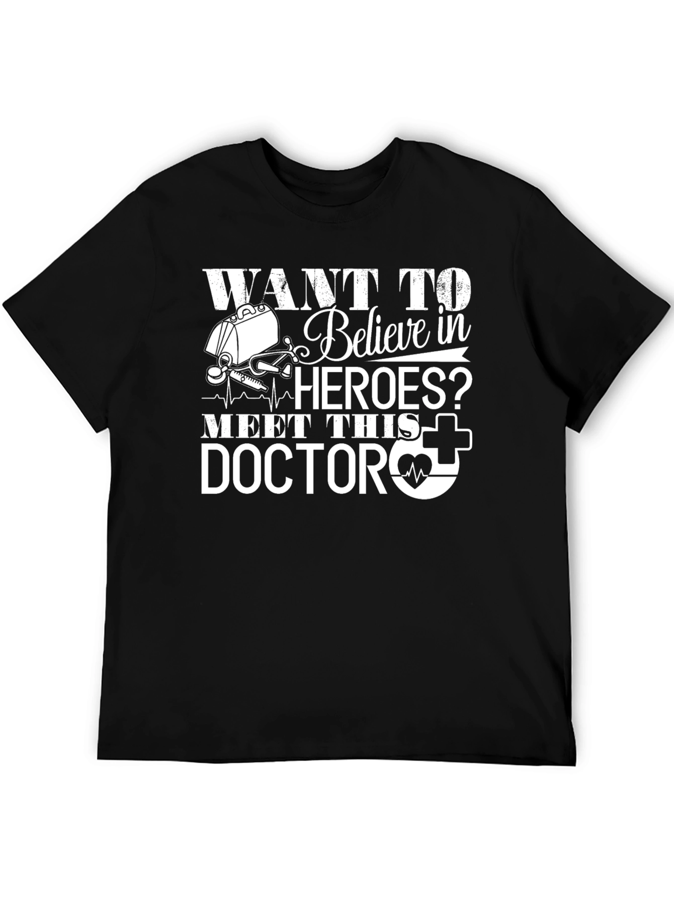 Doctor Hero Graphic Tee - Medical Professional Shirt
