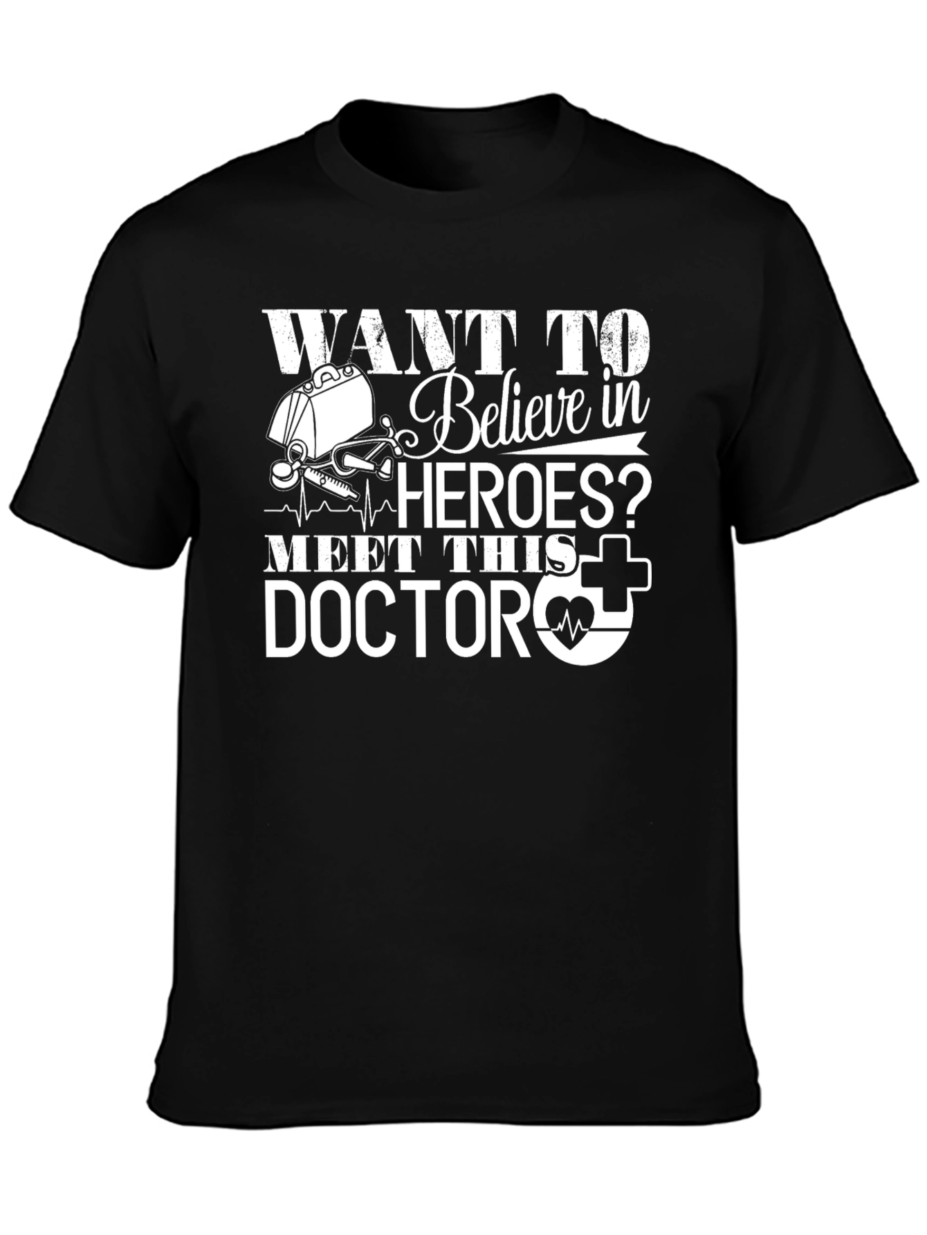 Doctor Hero Graphic Tee - Medical Professional Shirt